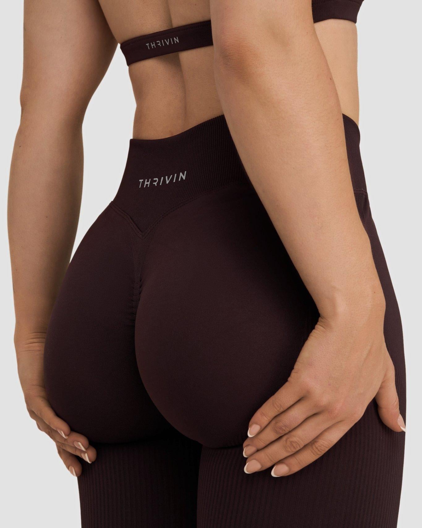 Elevate™ Sculpting Mid V-Waist Scrunch Flare | Coffee