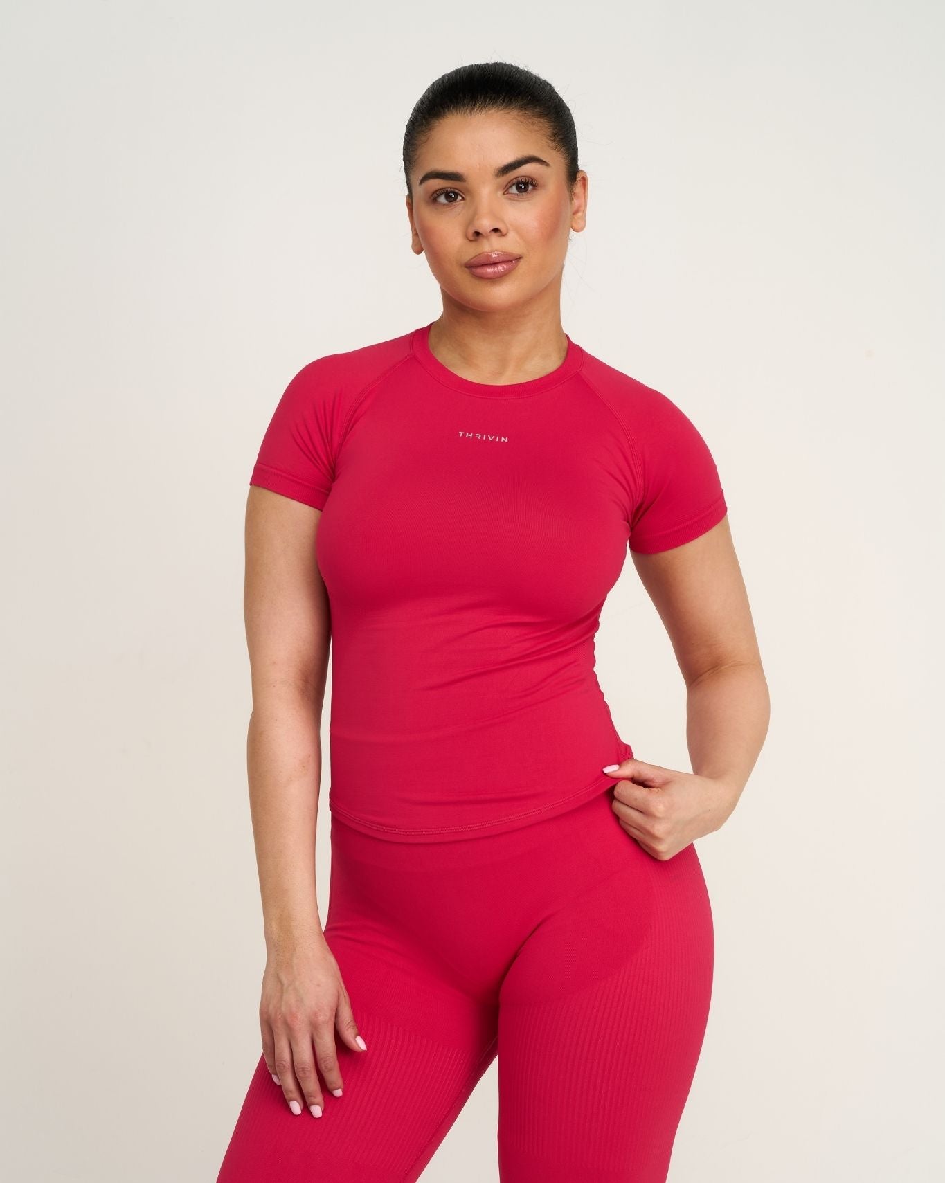 Elevate™ Compression T-shirt | Strawberry