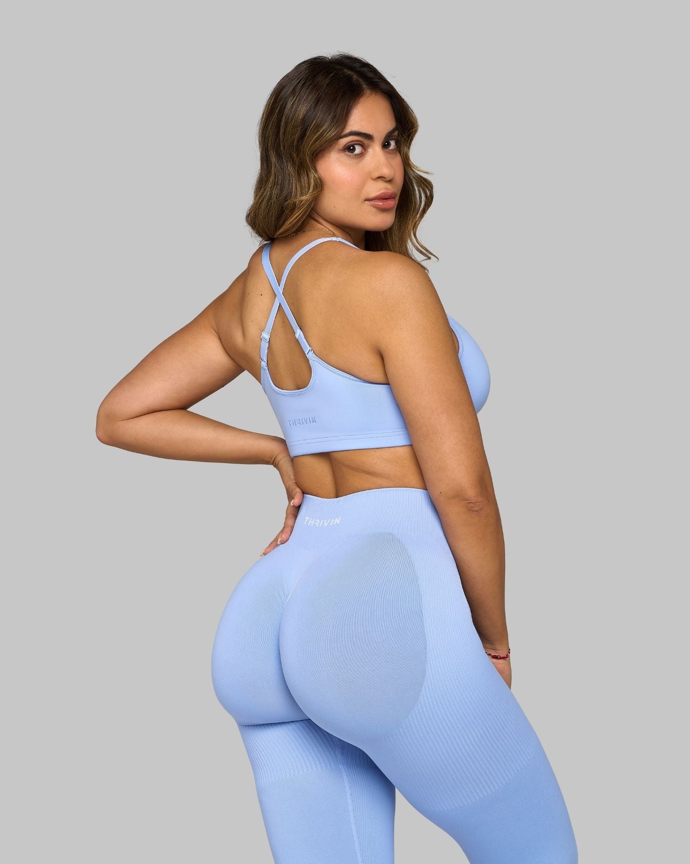 Elevate™ Sujetador Deportivo de Impacto con Escote Corazón | Glacier