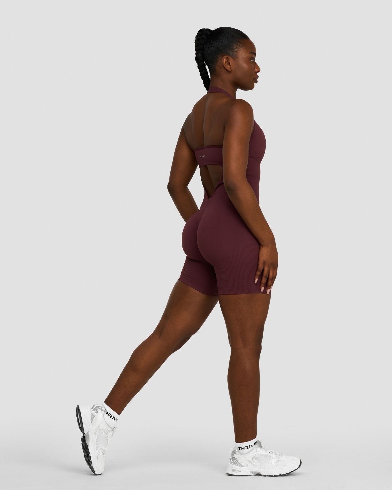 Elevate™ Body Unipieza Moldeador con Escote Halter | Mauve Oscuro