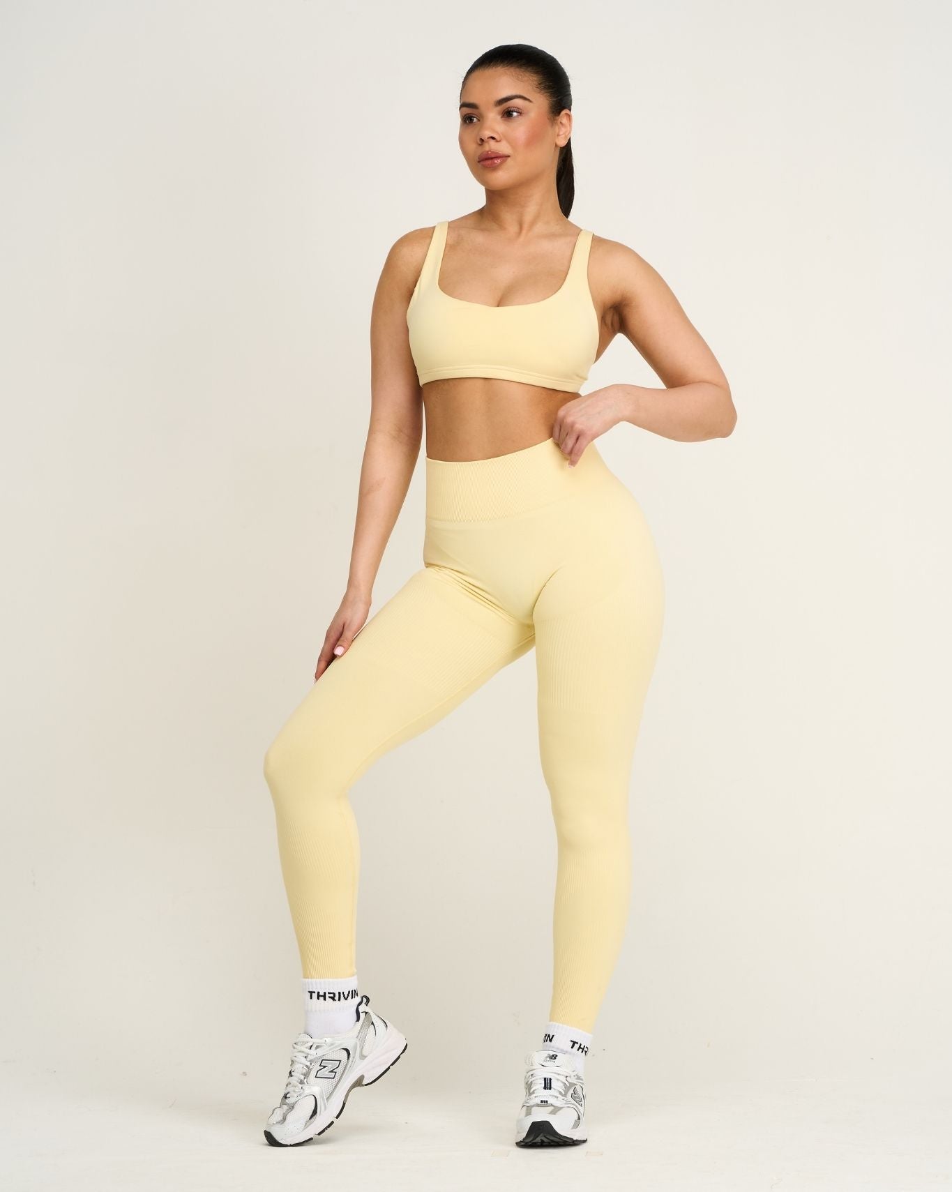 Elevate™ Sculpting High Waist Scrunch Leggings | Golden Butter