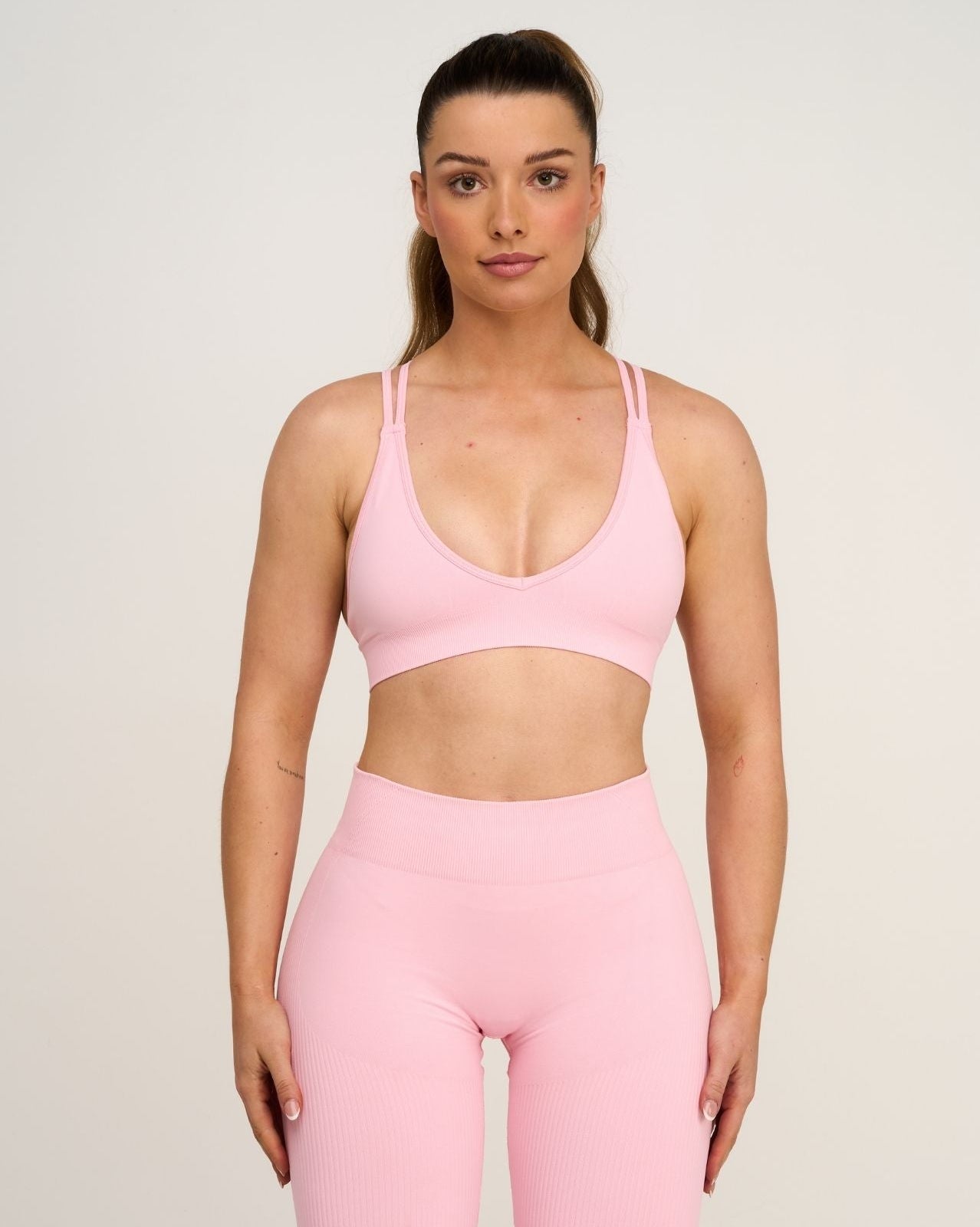 Elevate™ Sculpting Seamless High Apex Bra | Cotton Pink