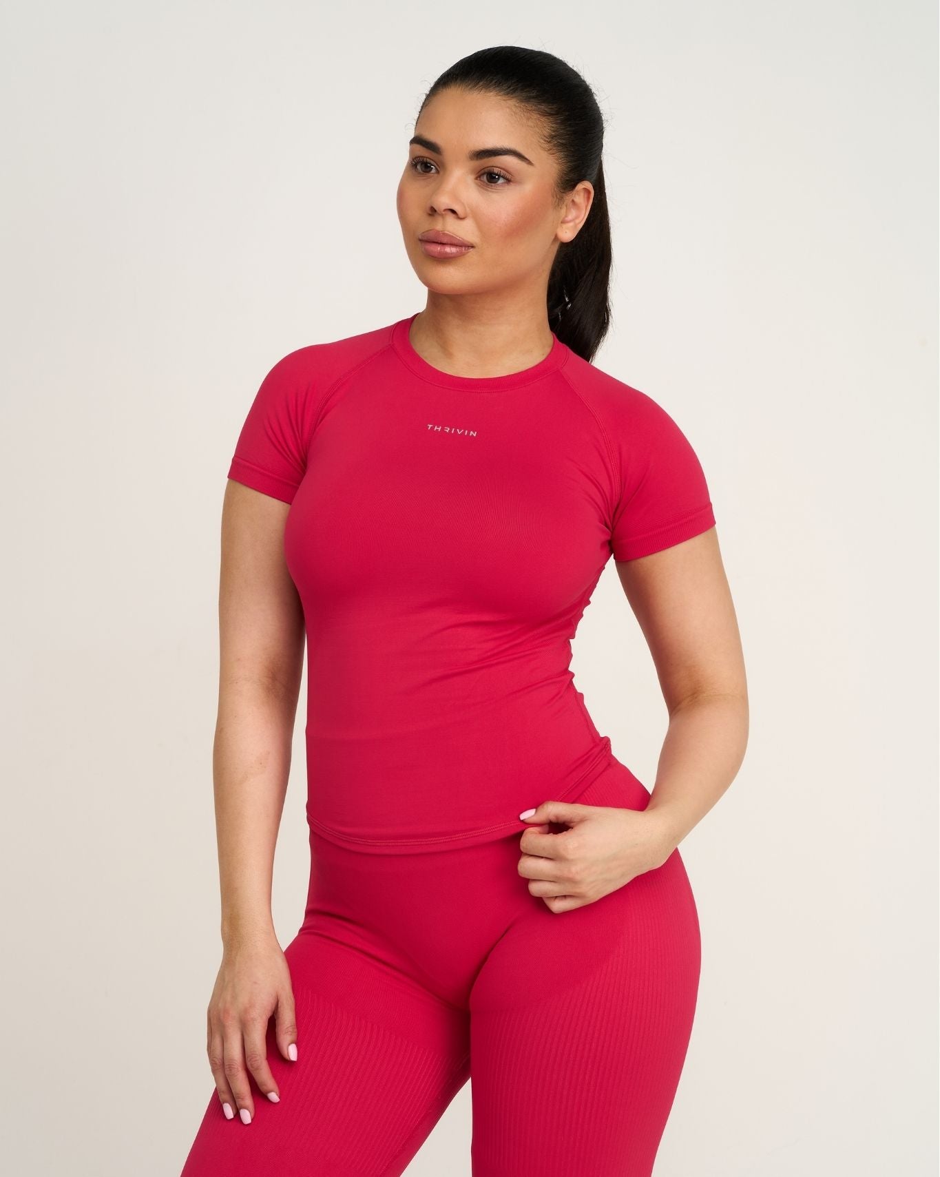 Elevate™ Compression T-shirt | Strawberry