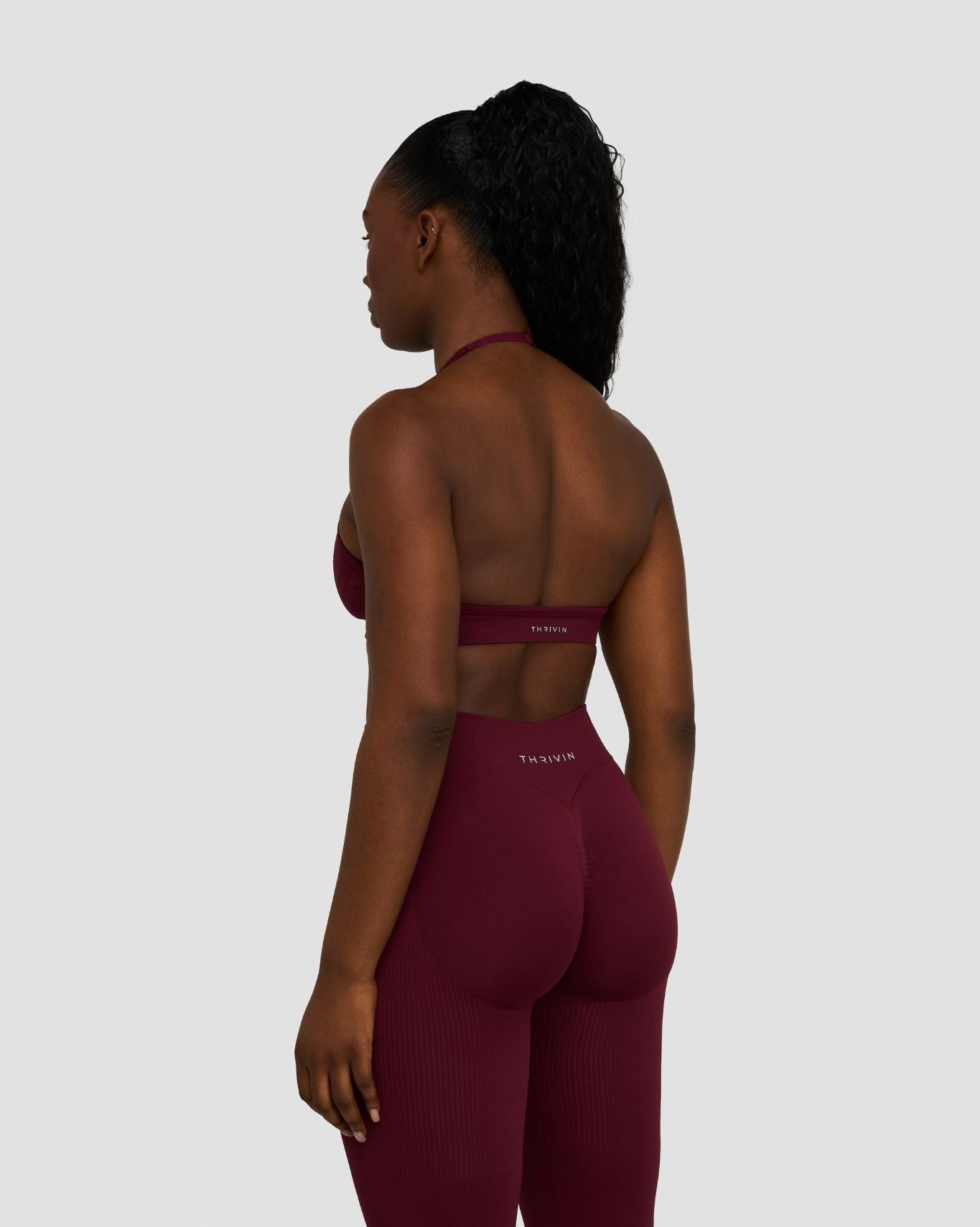 Elevate™ Sujetador Halter Ajustable Sin Costuras de Modelado | Merlot
