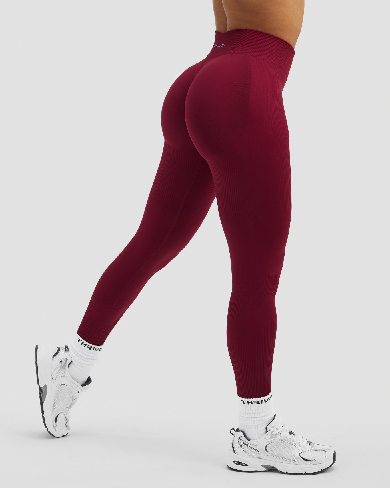 Elevate™ Sculpting Mid Waist Scrunch Leggings | Raspberry