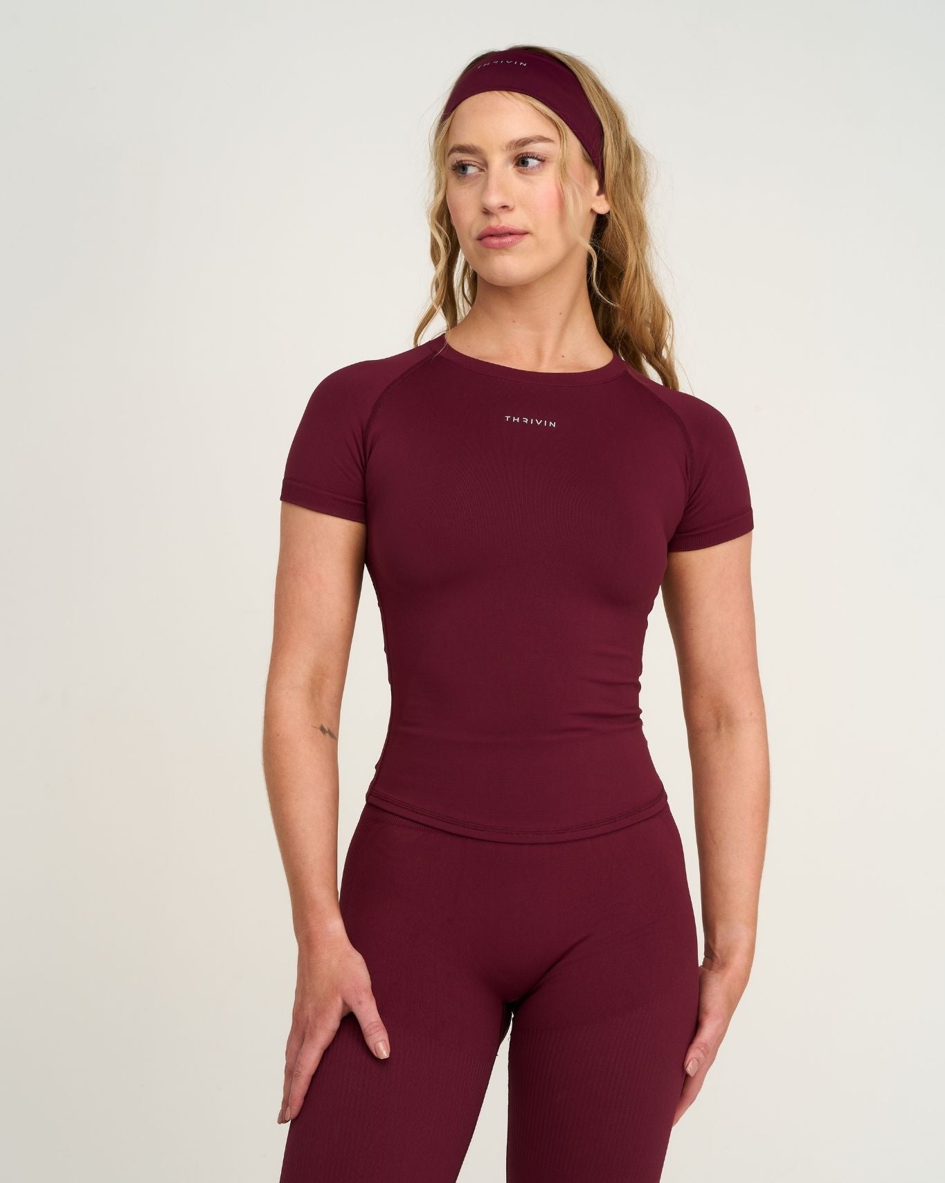 Elevate™ Compression T-shirt | Merlot