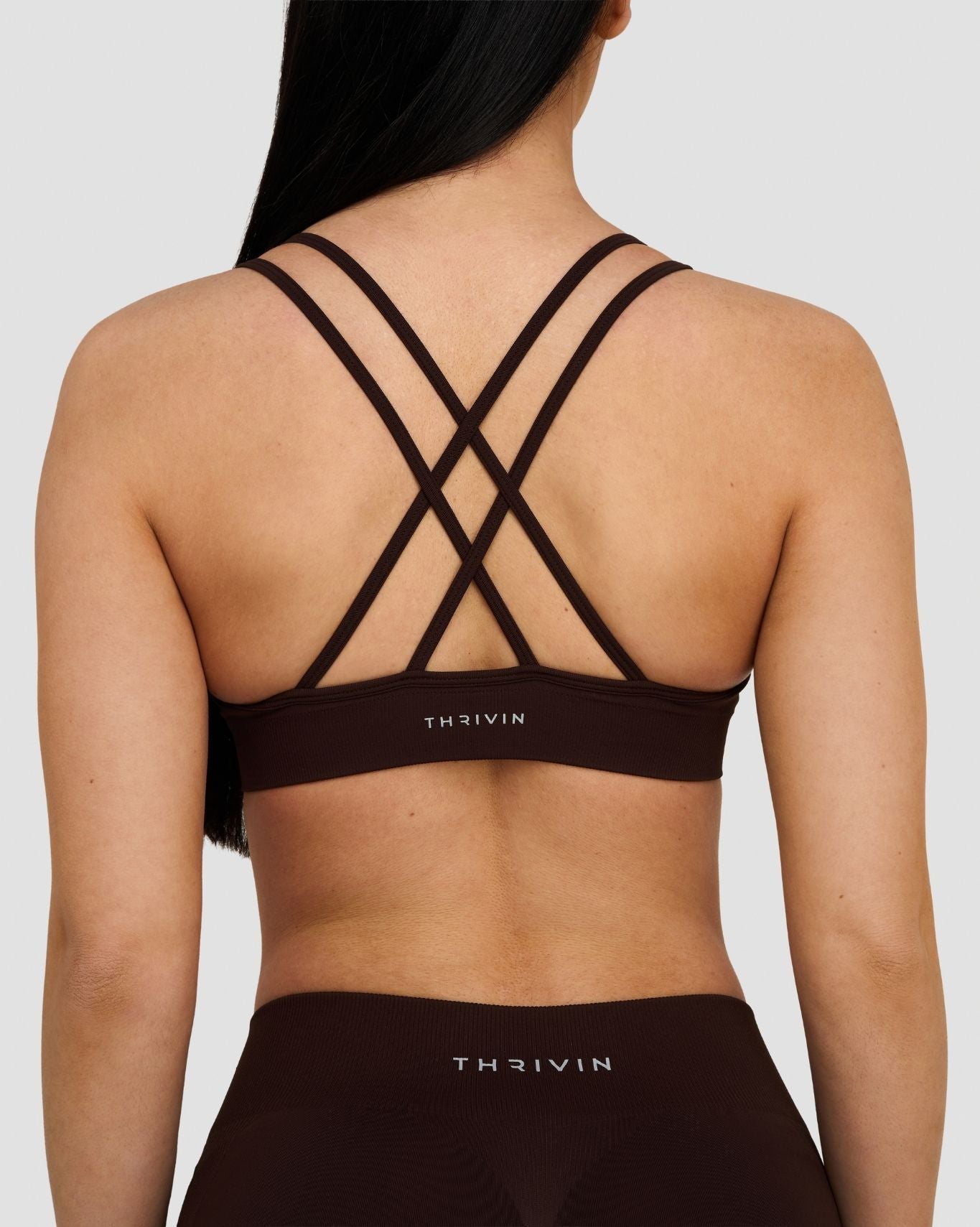 Elevate™ Sujetador Apex Alto Sin Costuras de Modelado | Café