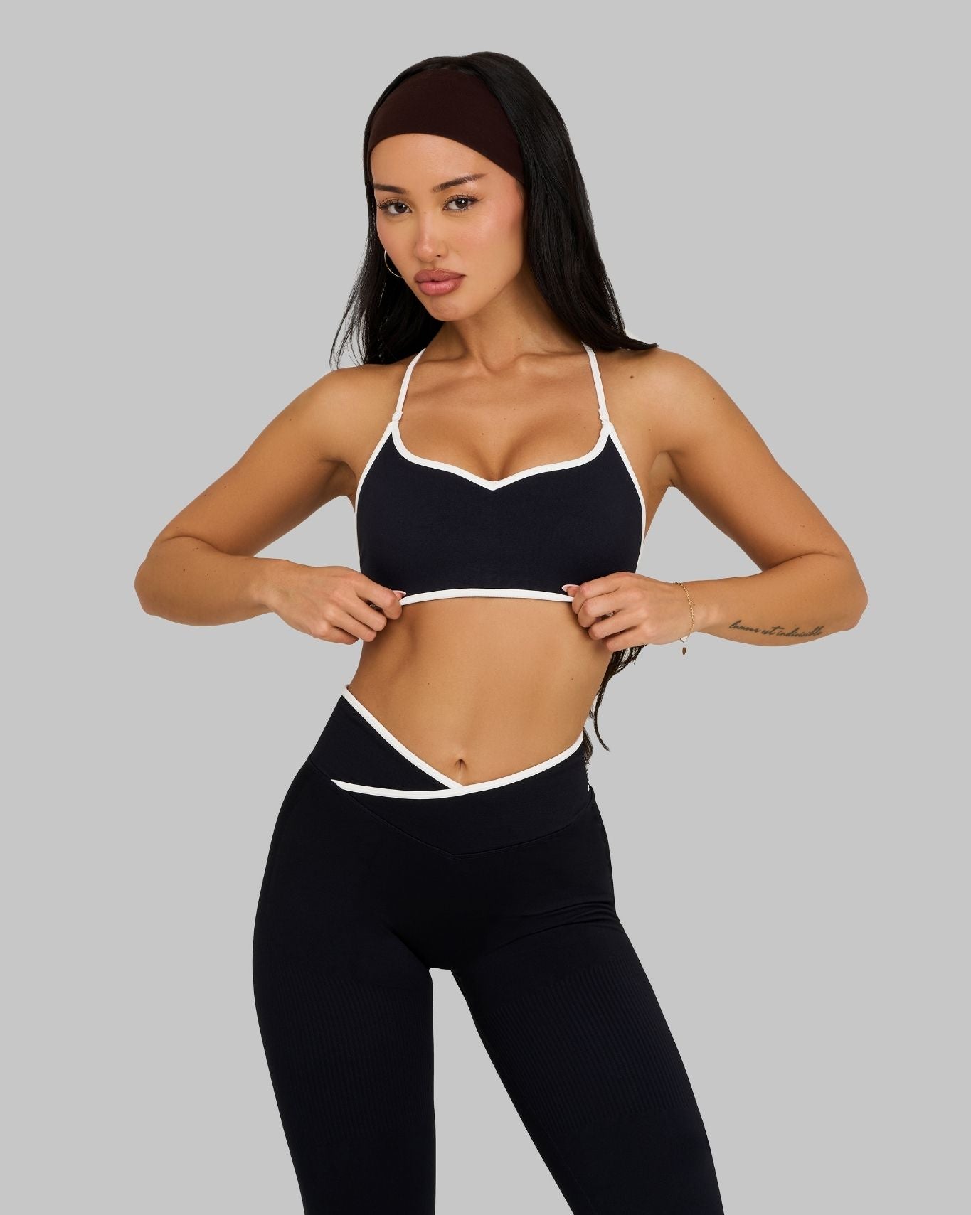 Lottie is 160cm and wears a size XS.