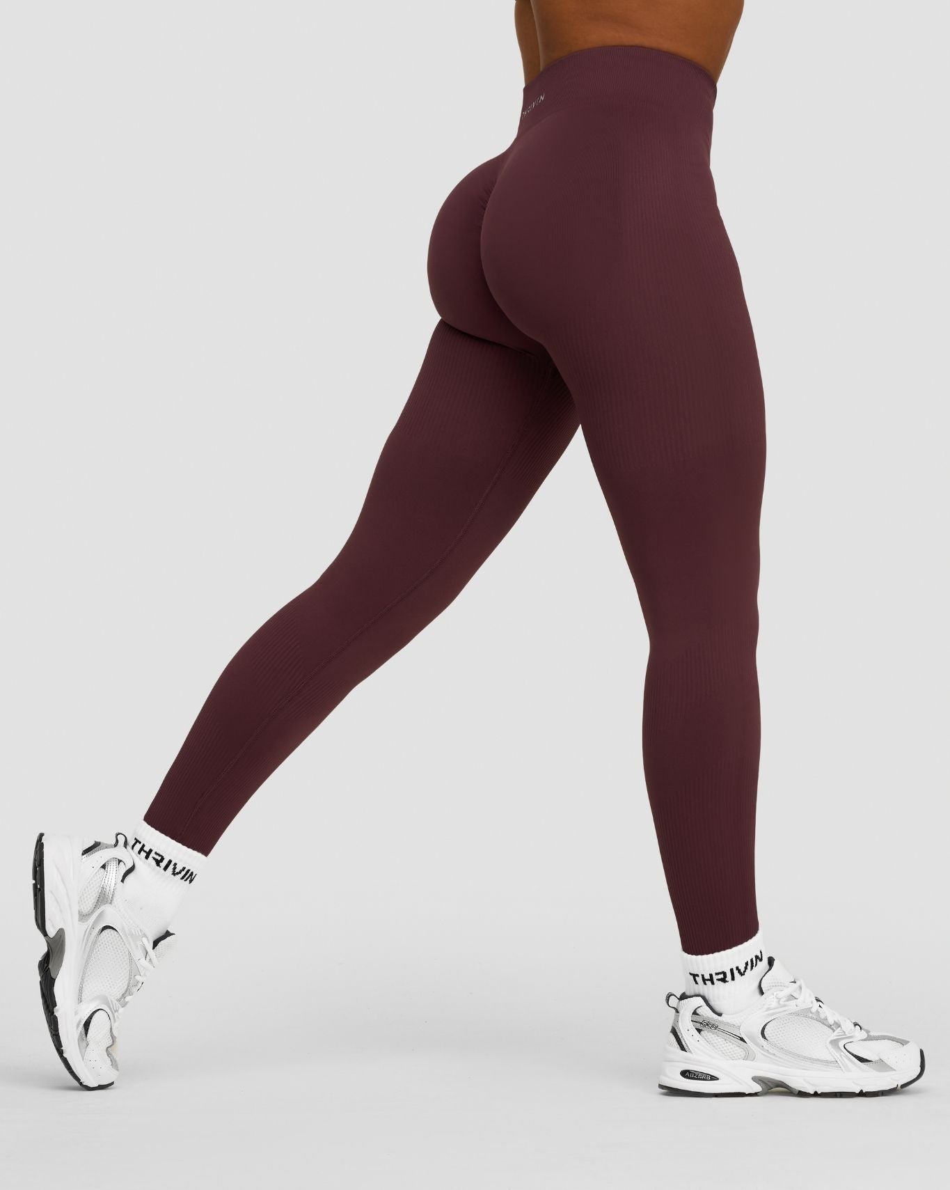 Elevate™ Sculpting Mid Waist Scrunch Leggings | Dark Mauve