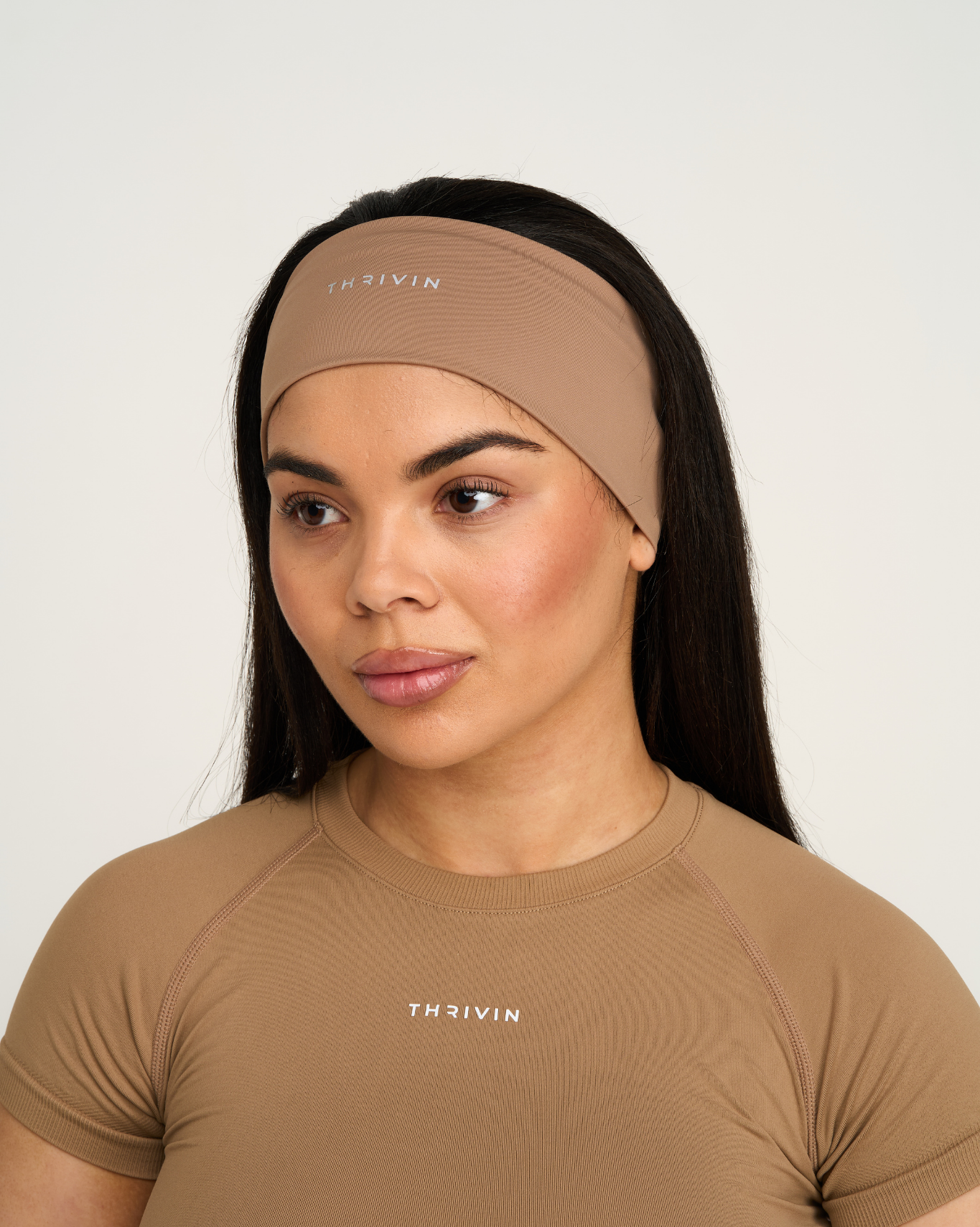 The Essential Collection Chrome Logo Headband | Toffee