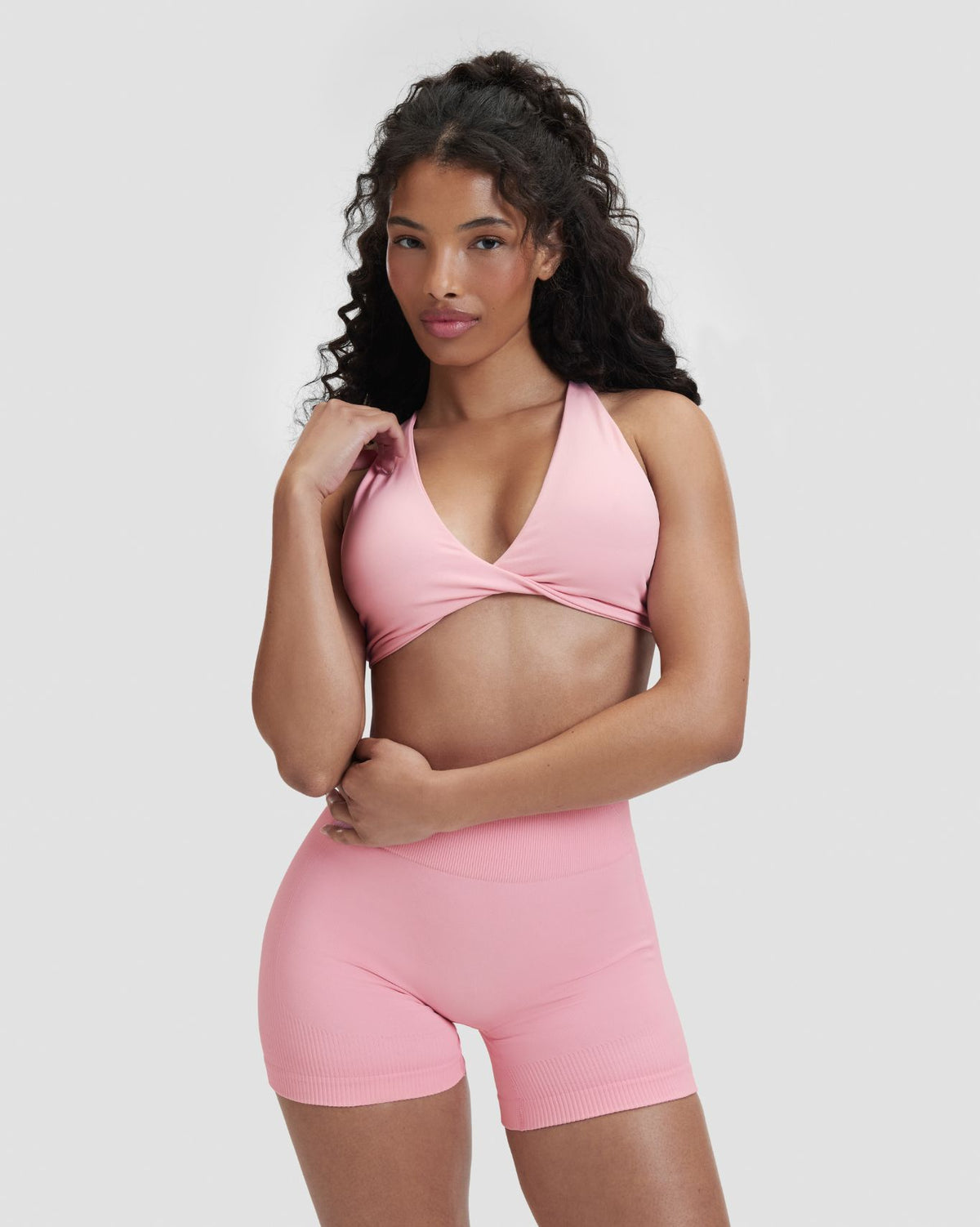 Elevate™ Sculpting Seamless Twisted Bra | Cotton Pink