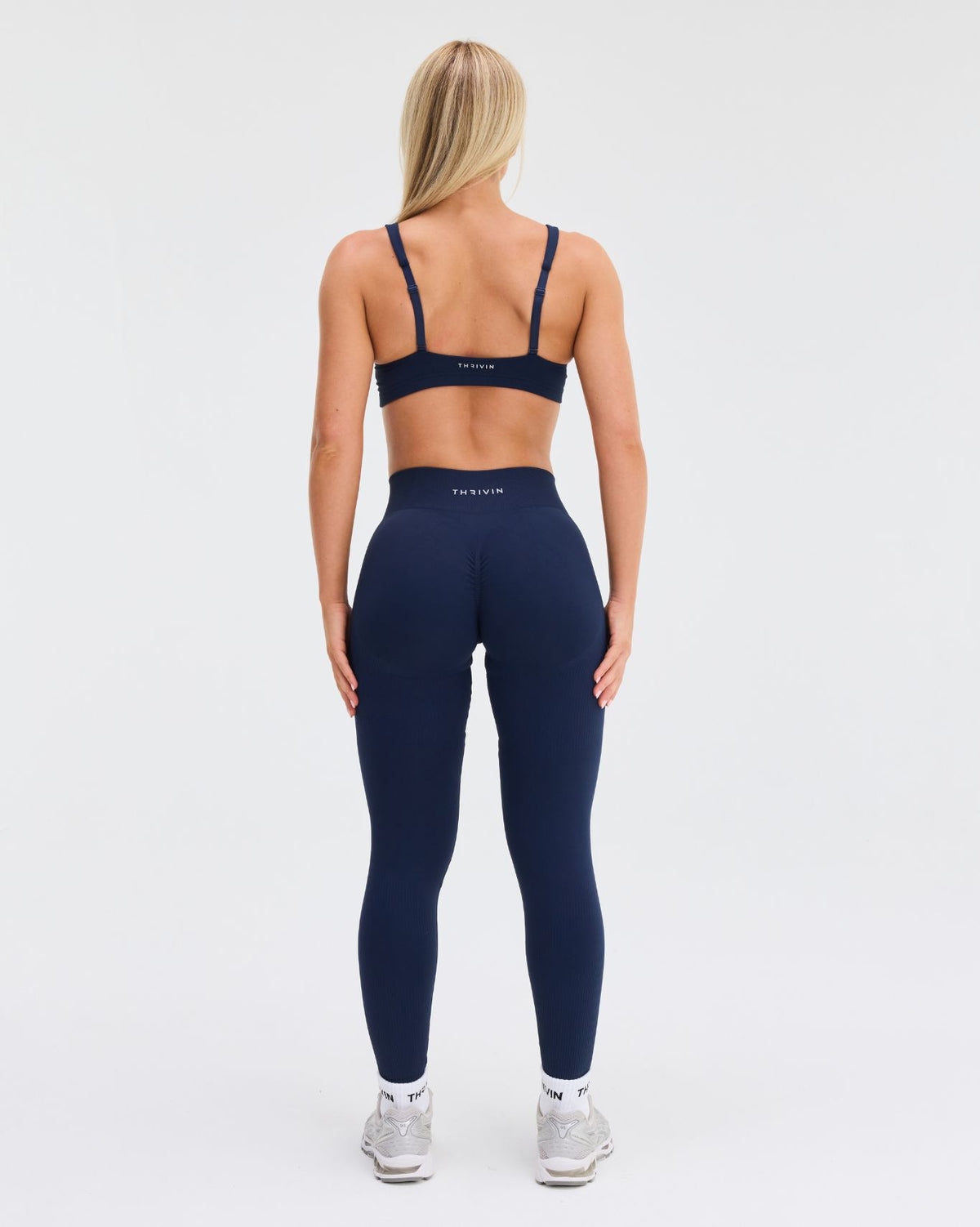 Arise - Seamless Sculpt Ribbed Contour Leggings - Zwart
