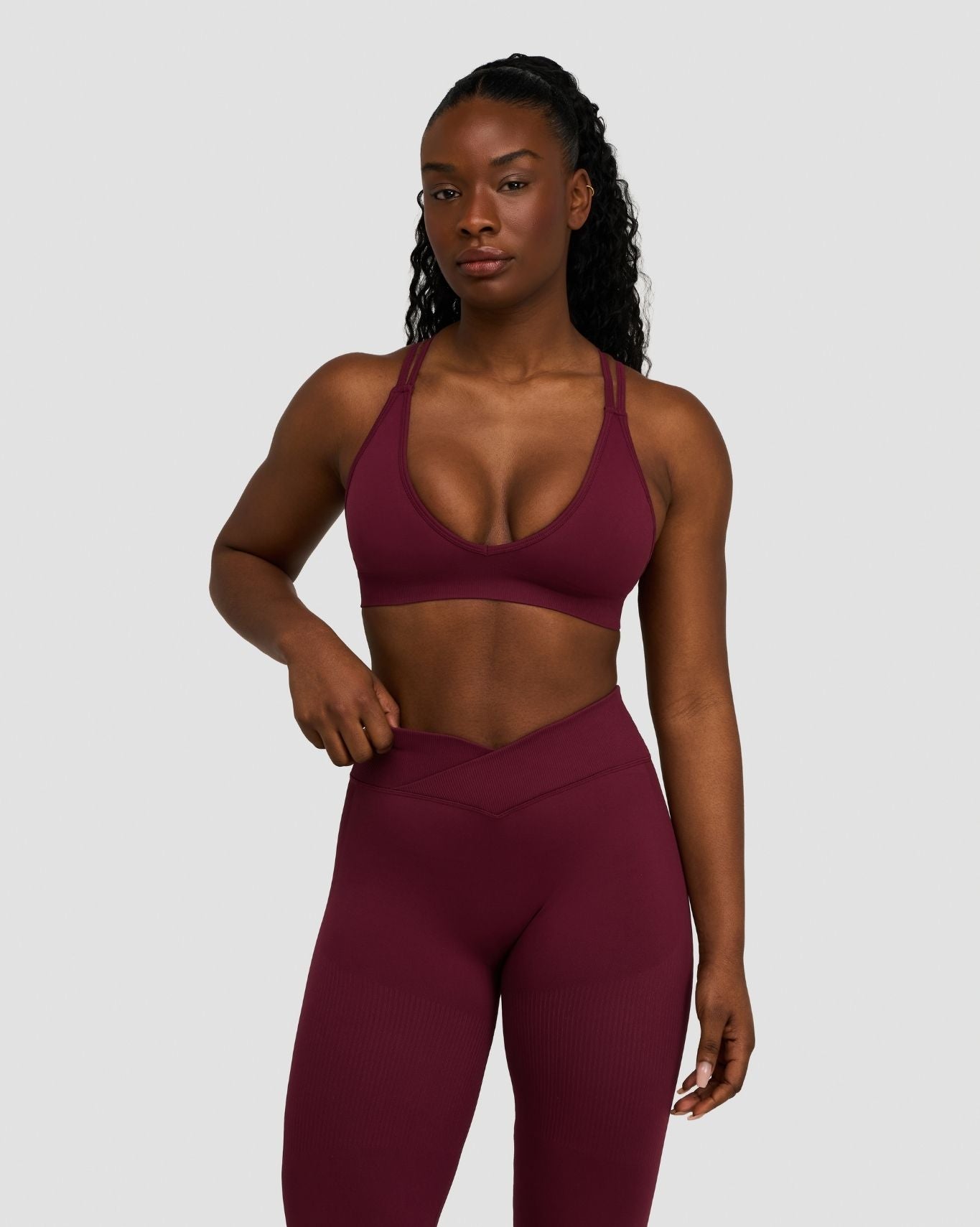 Elevate™ Sculpting Seamless High Apex Bra | Merlot