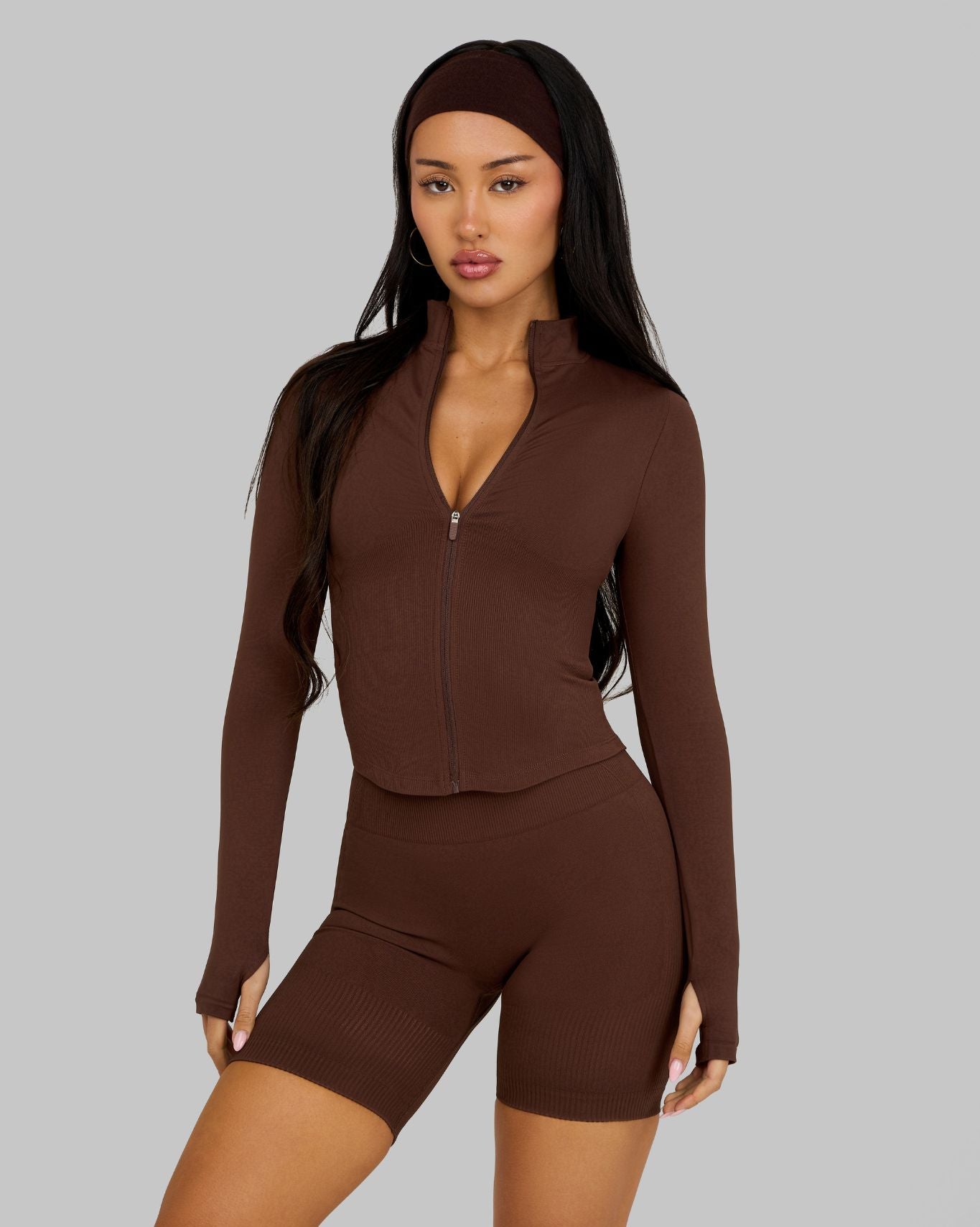 Elevate™ Sculpting Seamless Jacket | Bourbon Brown