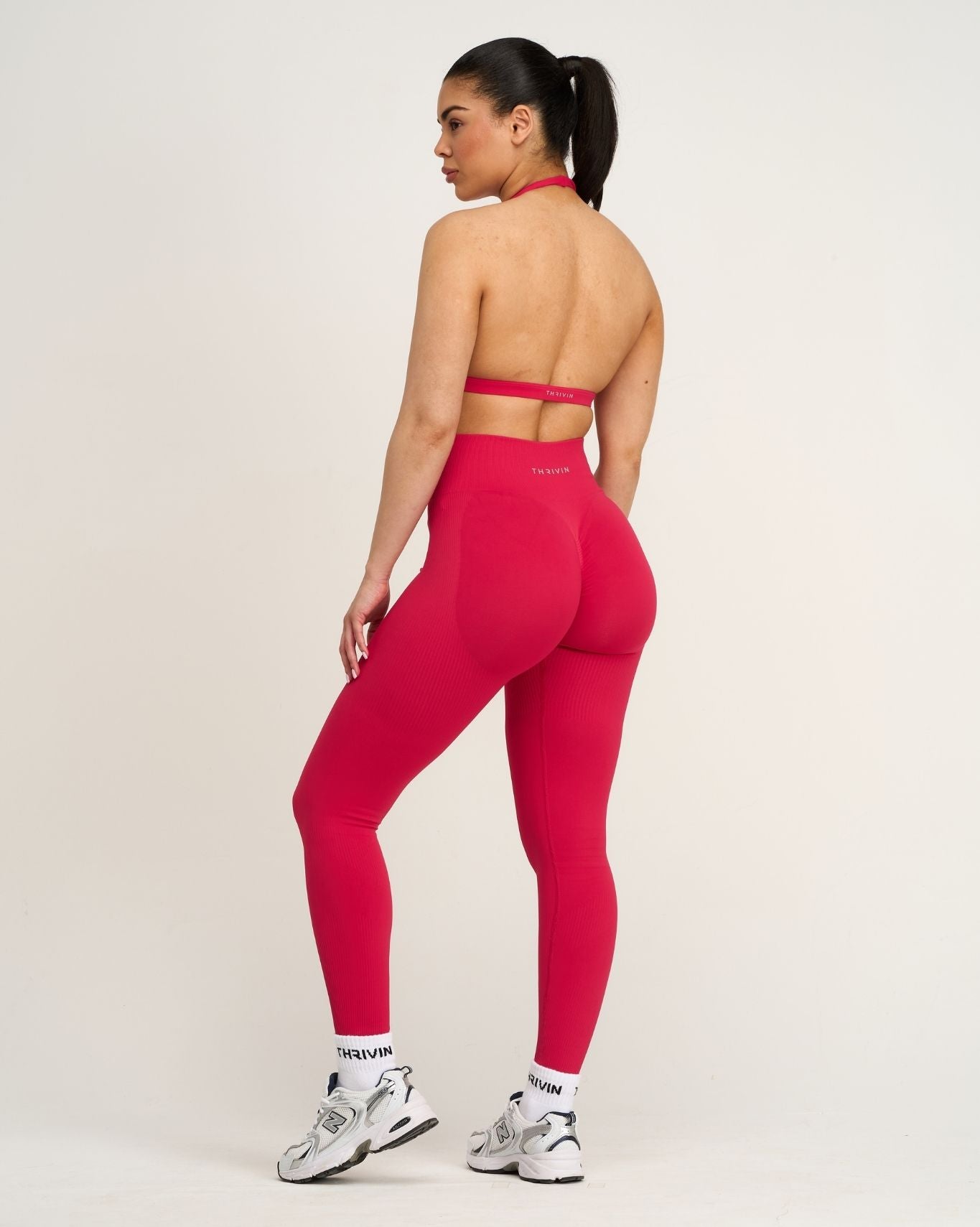 Elevate™ Sculpting High Waist Scrunch Leggings | Strawberry
