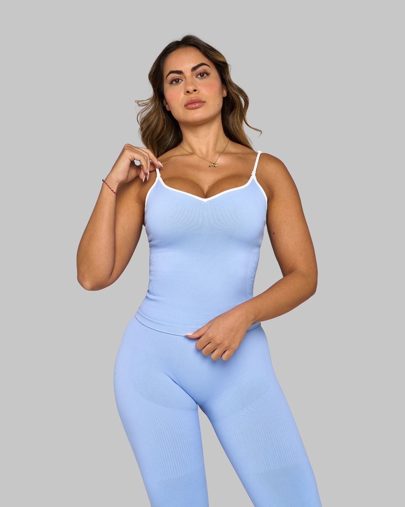 Top de Tirantes Escote Corazón de Contorno | Glaciar