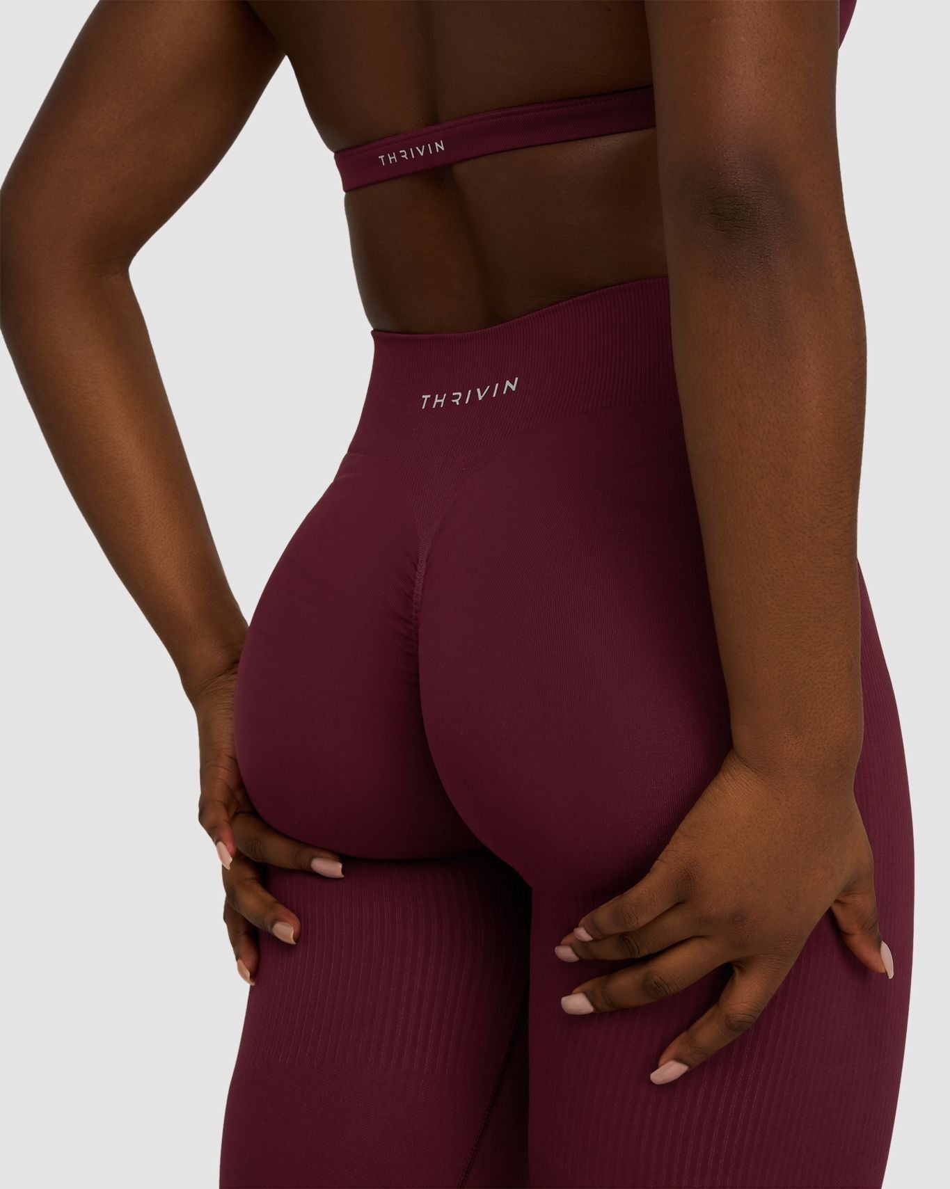 Elevate™ Sculpting Mid Waist Scrunch Leggings | Merlot