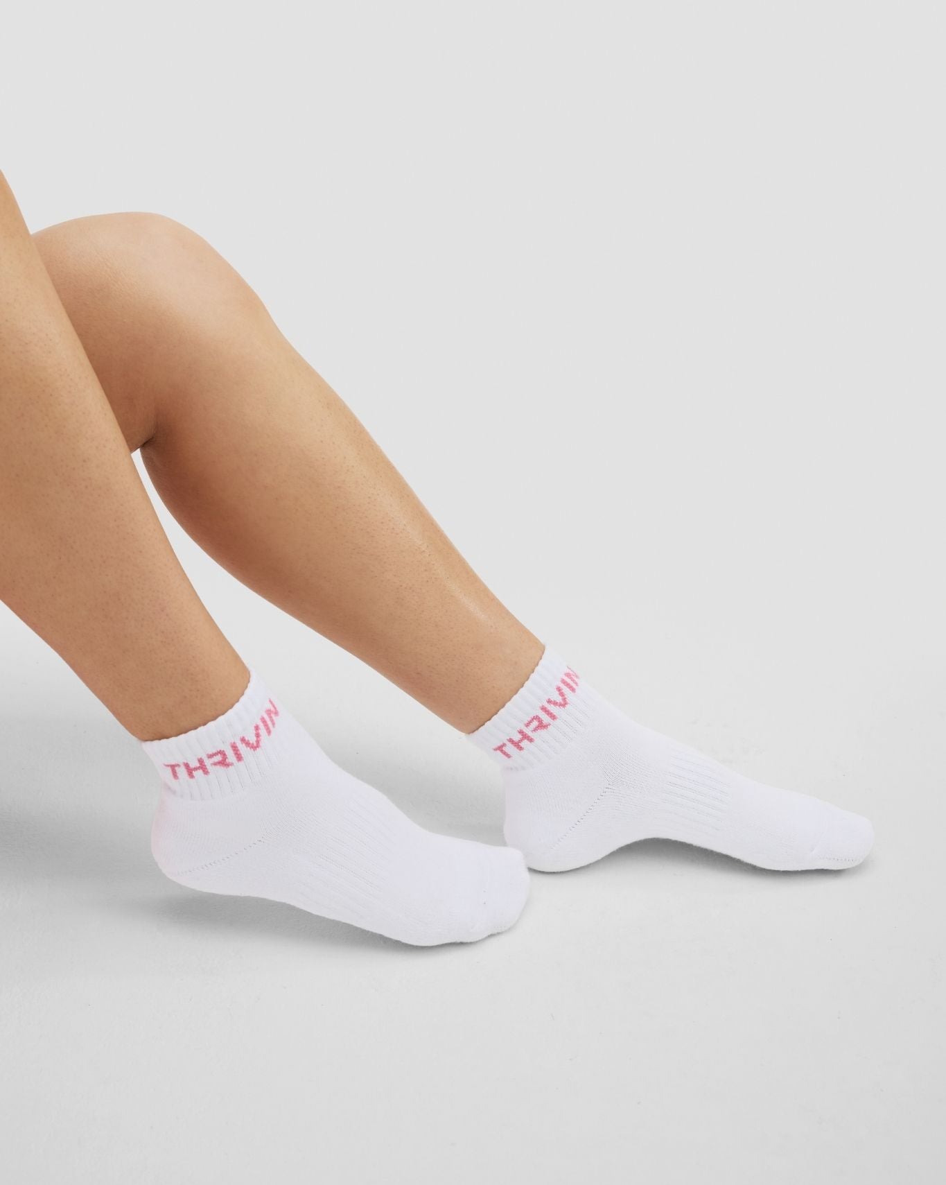 THRIVIN Mid Socks | Bubble Pink