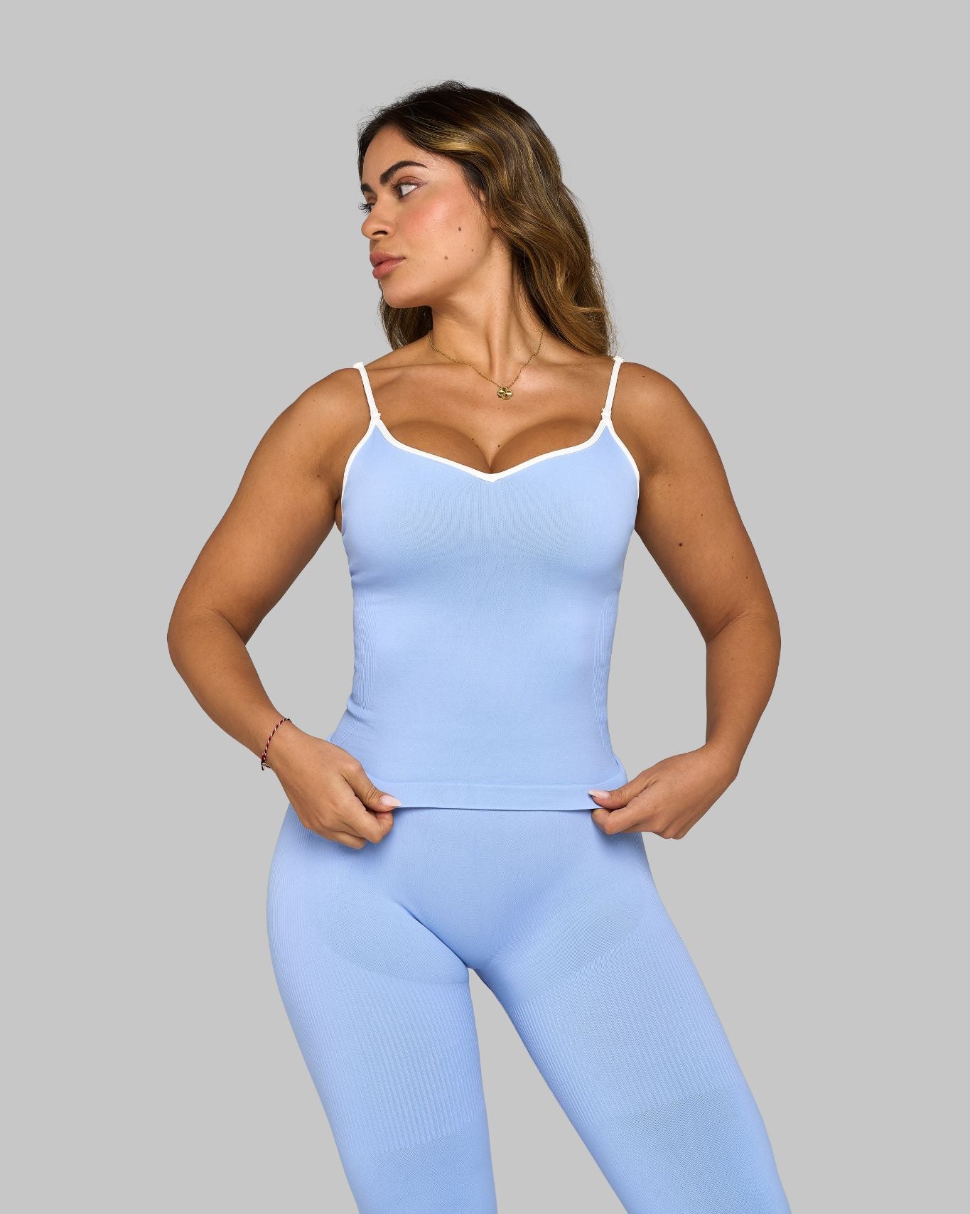 Top de Tirantes Escote Corazón de Contorno | Glaciar