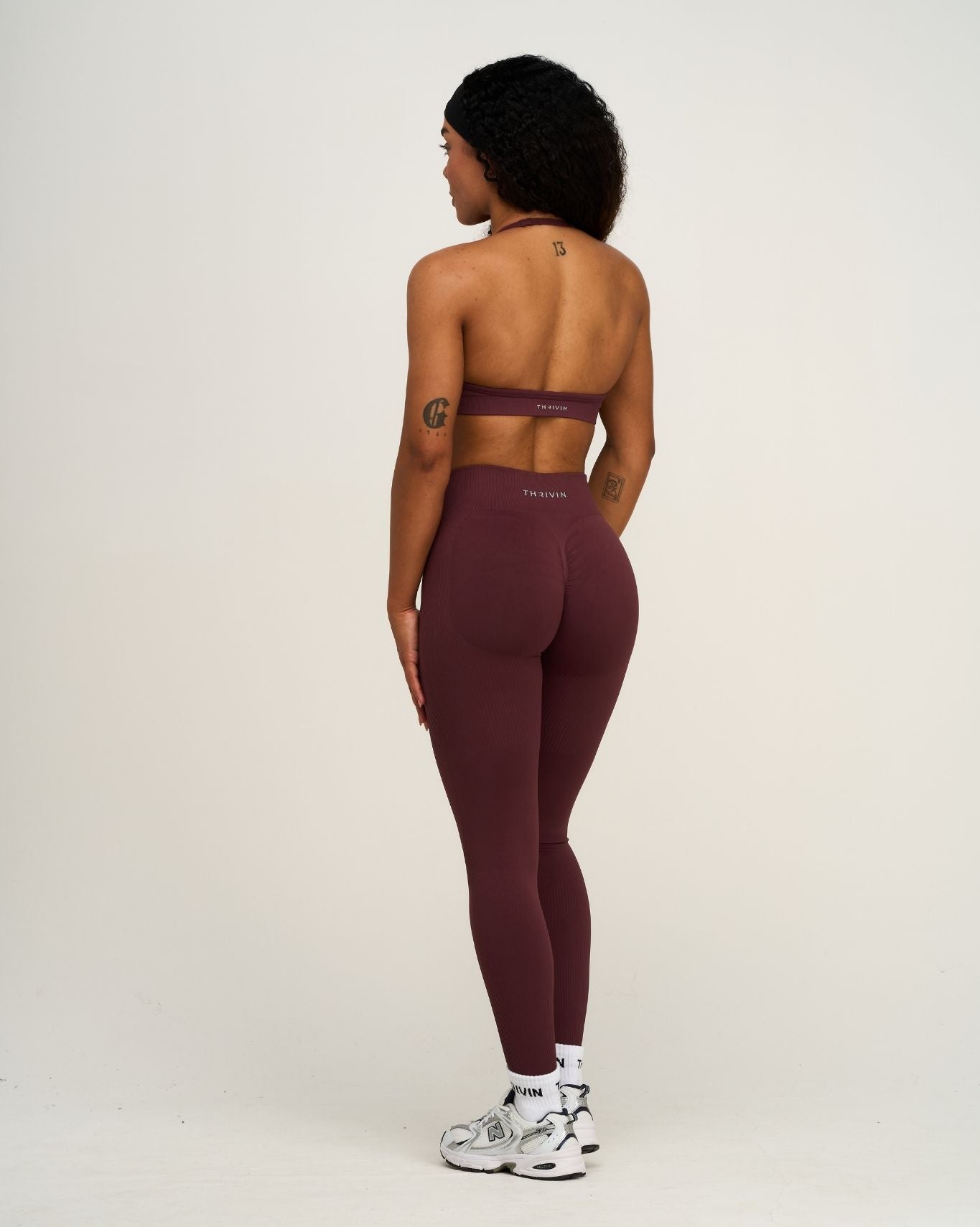 Elevate™ Sculpting Seamless Adjustable Halter Bra | Dark Mauve