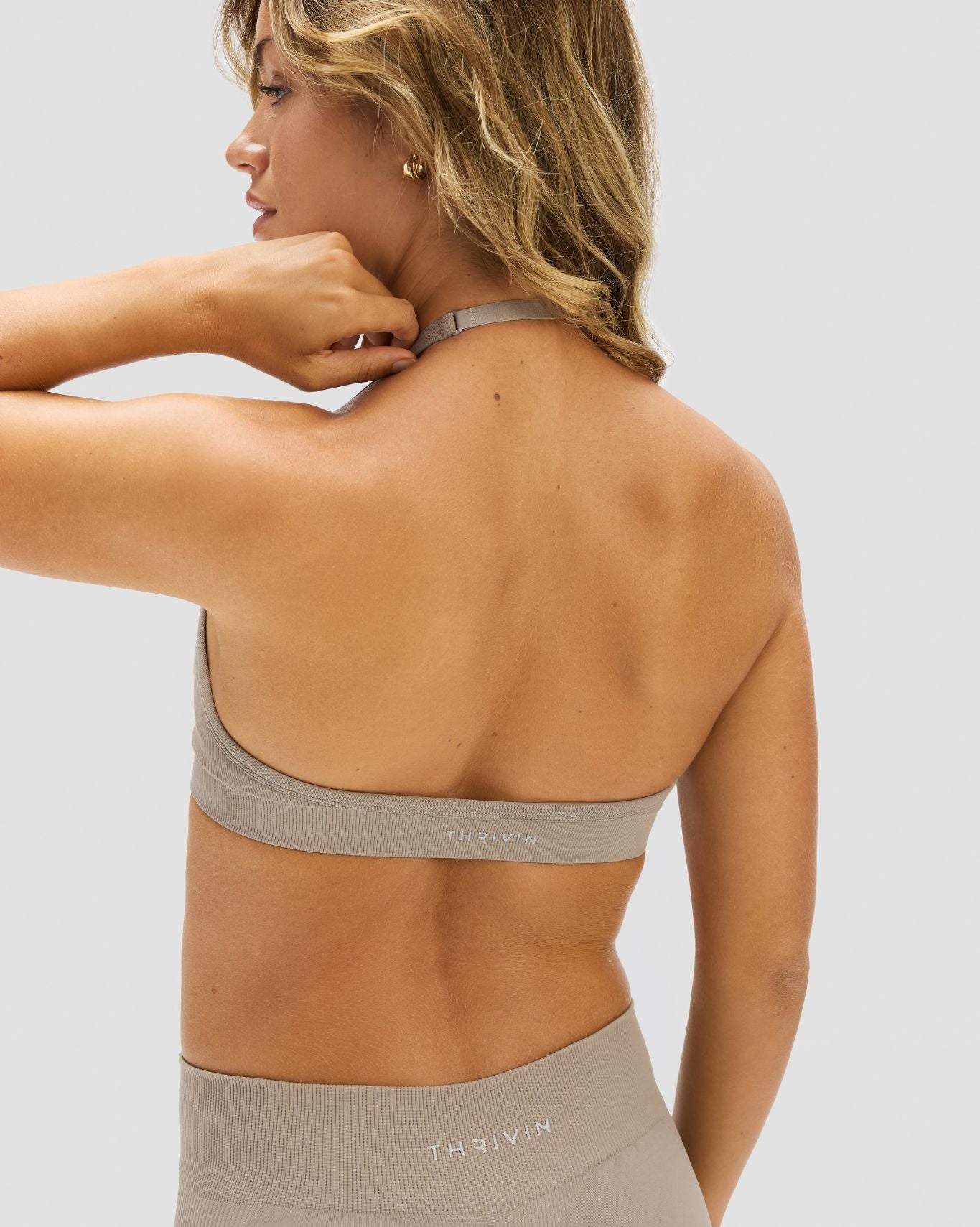 Elevate™ Sujetador Halter Ajustable Sin Costuras Moldeador | Latte