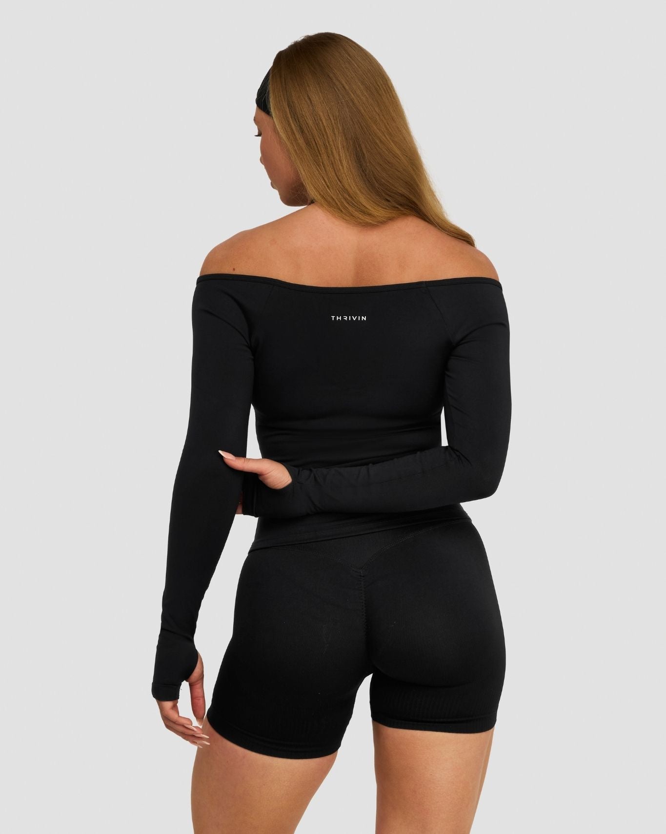 Elevate™ Sculpting Seamless V-Neck Top | Night Black