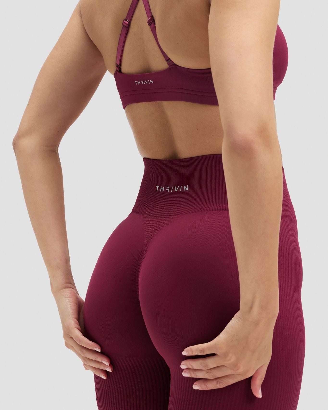 Elevate™ Sculpting High Waist Scrunch Shorts | Cherry Berry