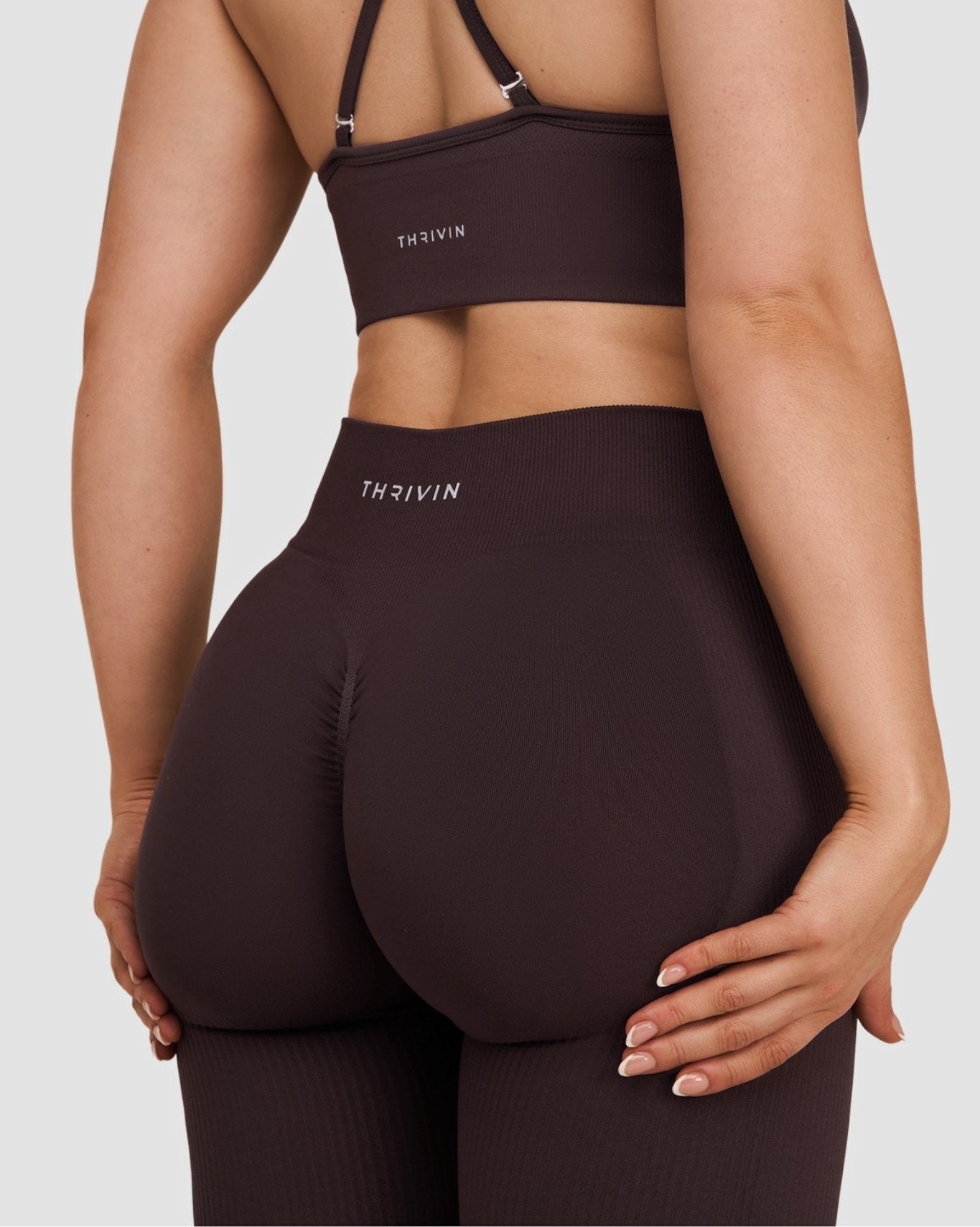 Elevate™ Sculpting Mid Waist Scrunch Leggings | Coffee