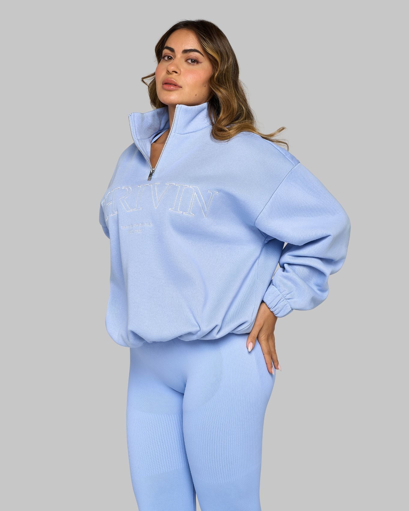 Suéter Original de Media Cremallera | Glaciar