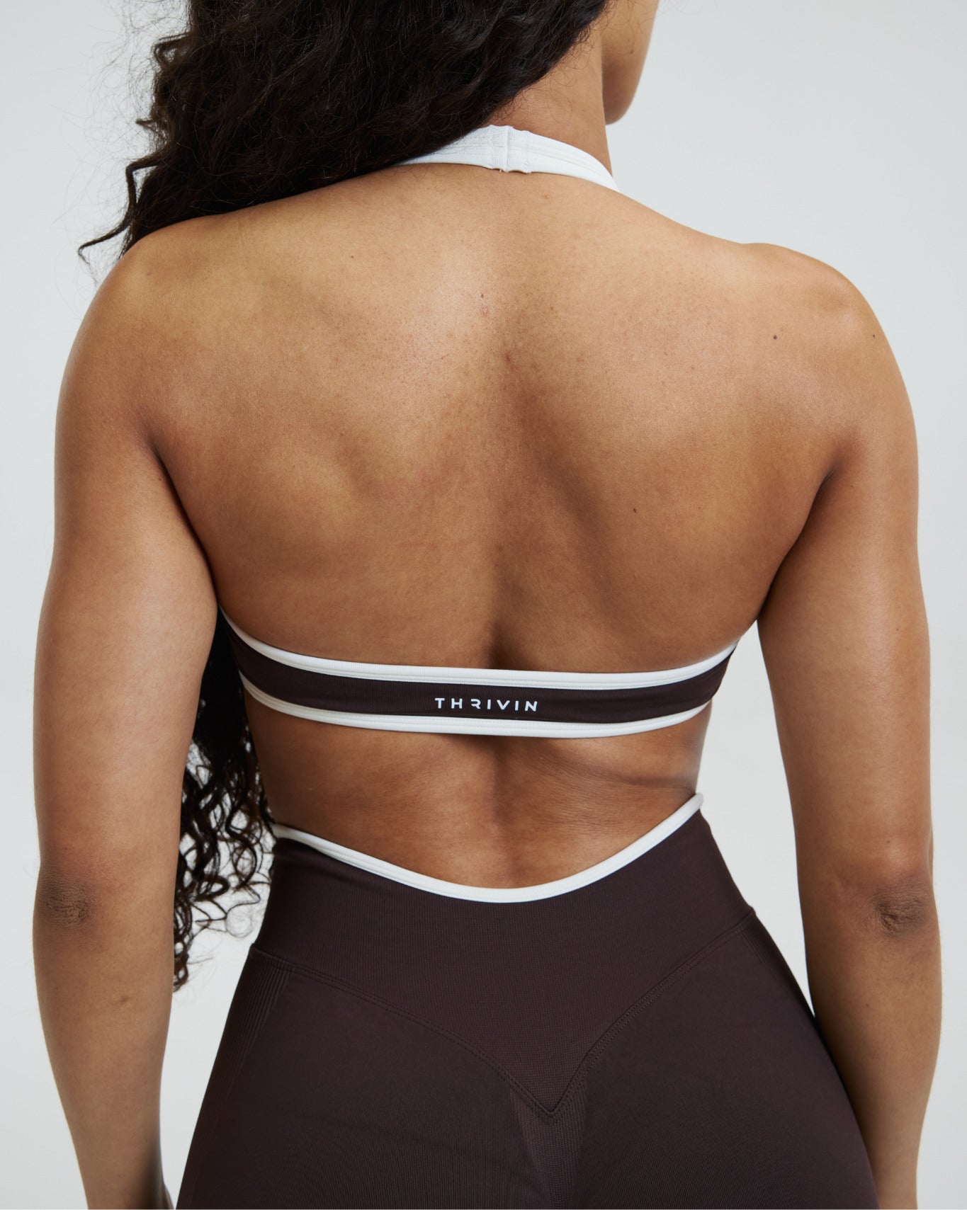 Elevate™ Outline Halterneck Bra | Coffee