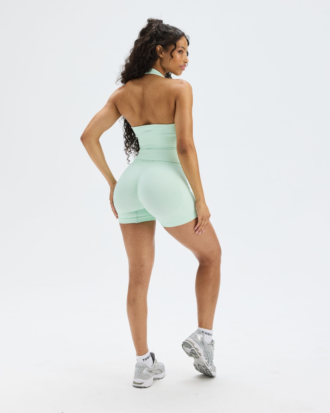 Elevate™ Sculpting Seamless Halterneck Top | Mint Julep