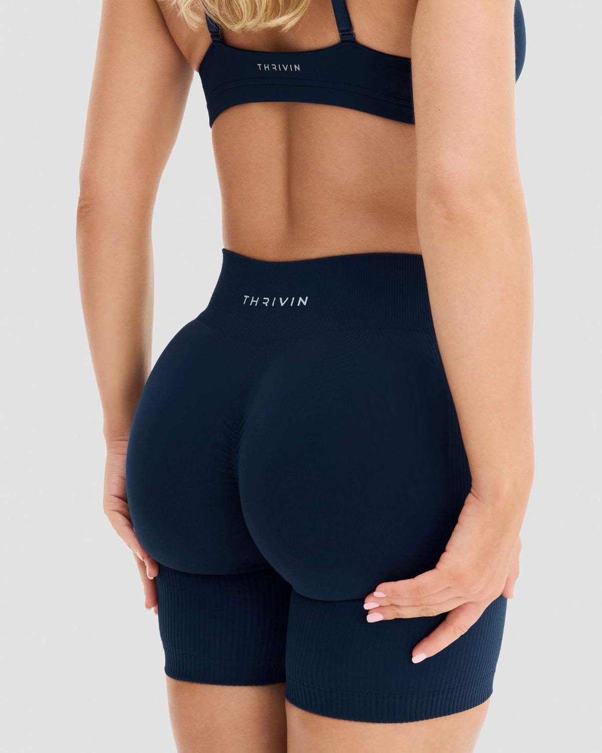 Elevate™ Sculpting Mid Waist Scrunch Shorts | Midnight Navy
