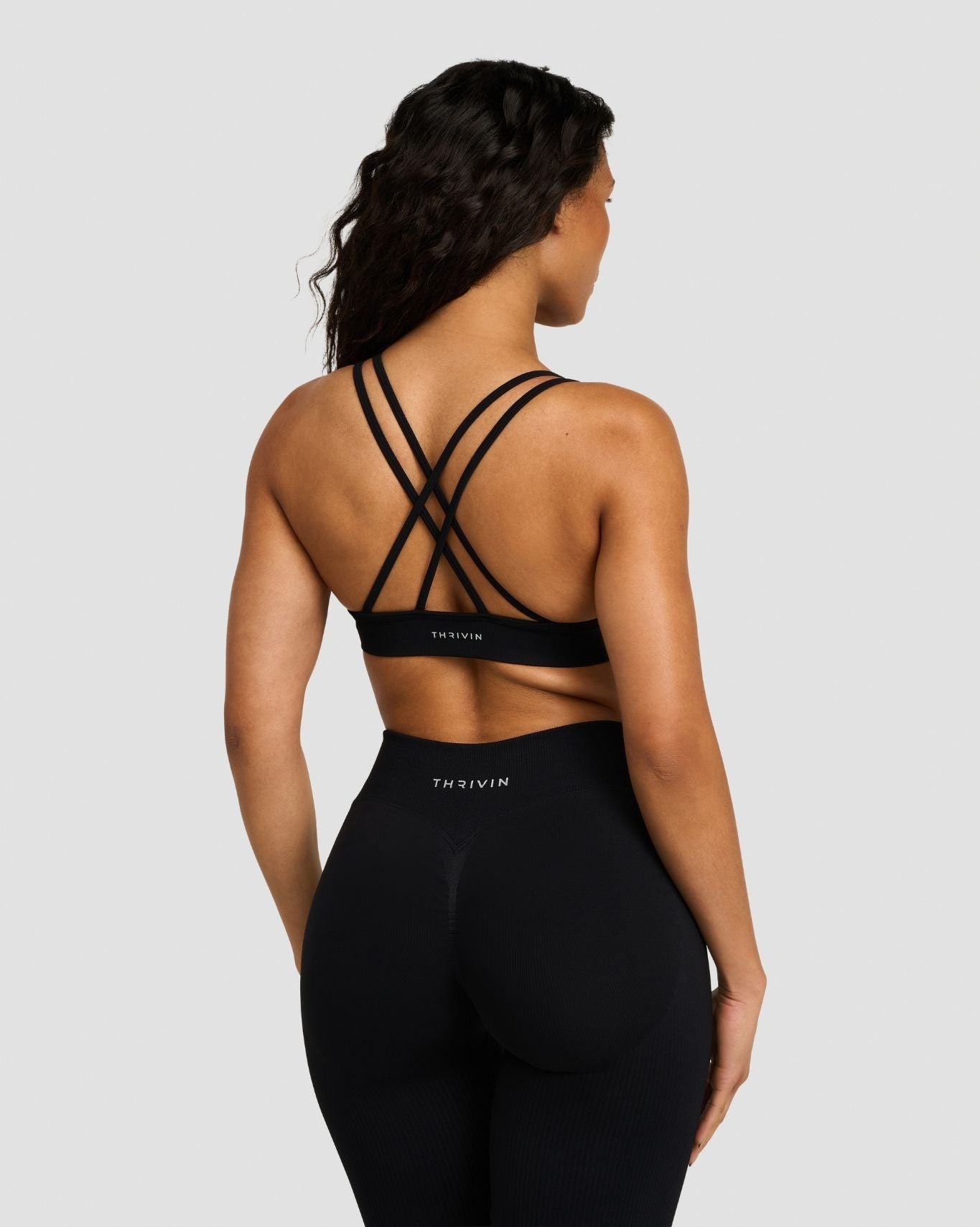 Elevate™ Sujetador con Apex Alto Sin Costuras de Modelado | Negro Noche