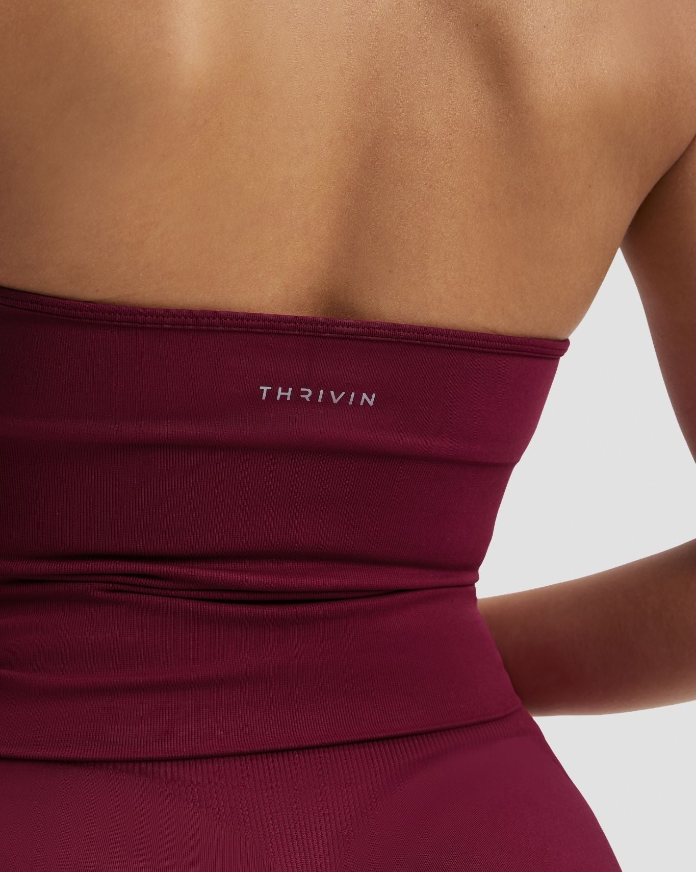 Elevate™ Sculpting Seamless Halterneck Top | Cherry Berry