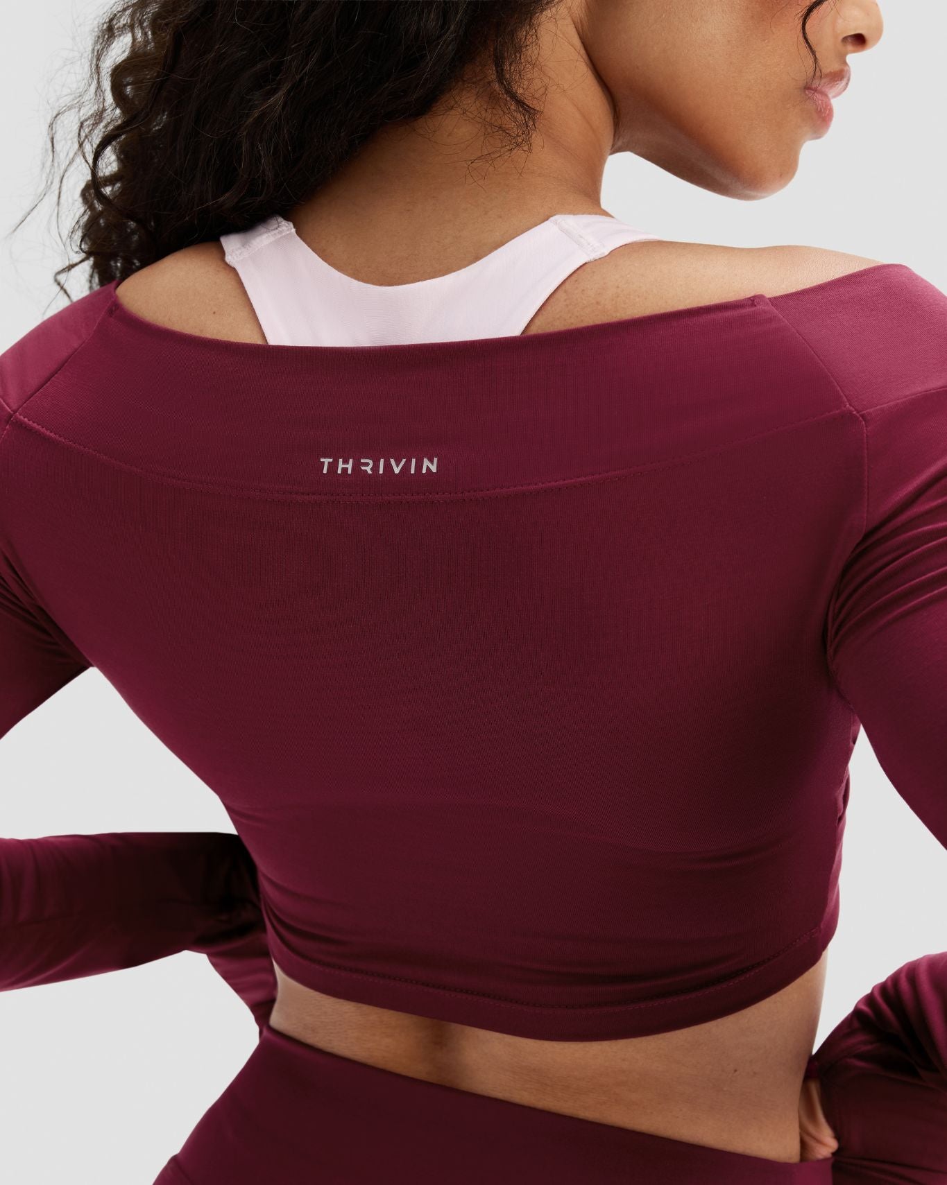Essence Twist Knot Long Sleeve Top | Cherry Berry