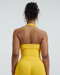 Elevate™ Sculpting Seamless Halterneck Top | Banana