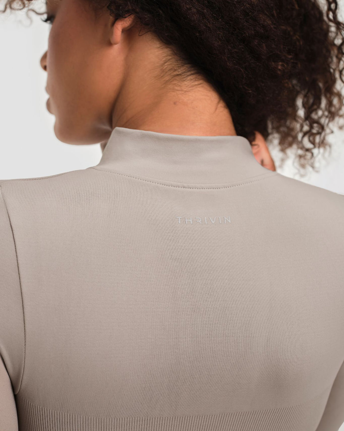 Elevate™ Compression Long Sleeve Jacket | Latte