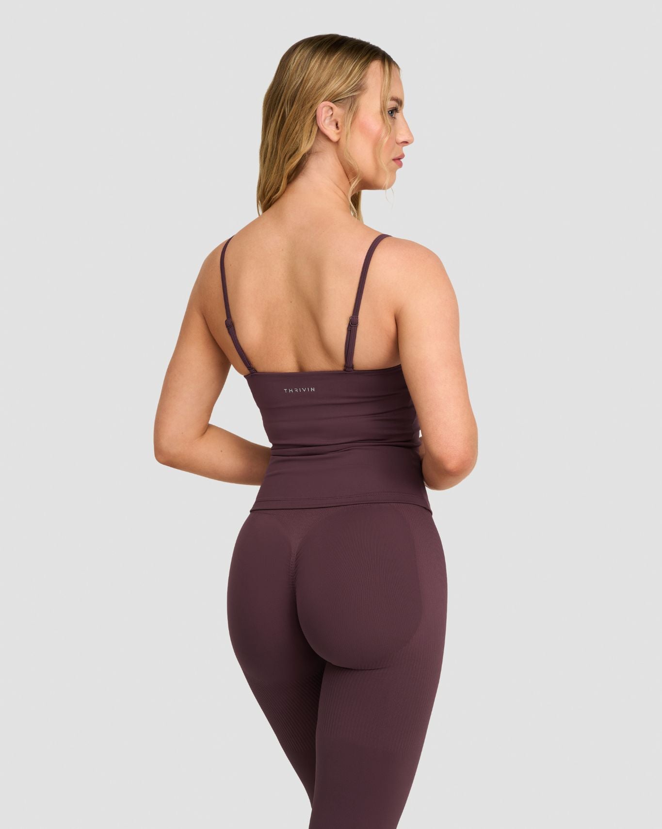 Elevate™ Sculpting Seamless Scoop Neck Cami | Dark Mauve