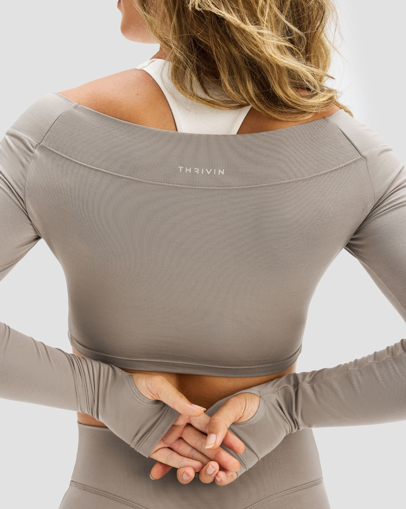 Essence Twist Knot Long Sleeve Top | Latte