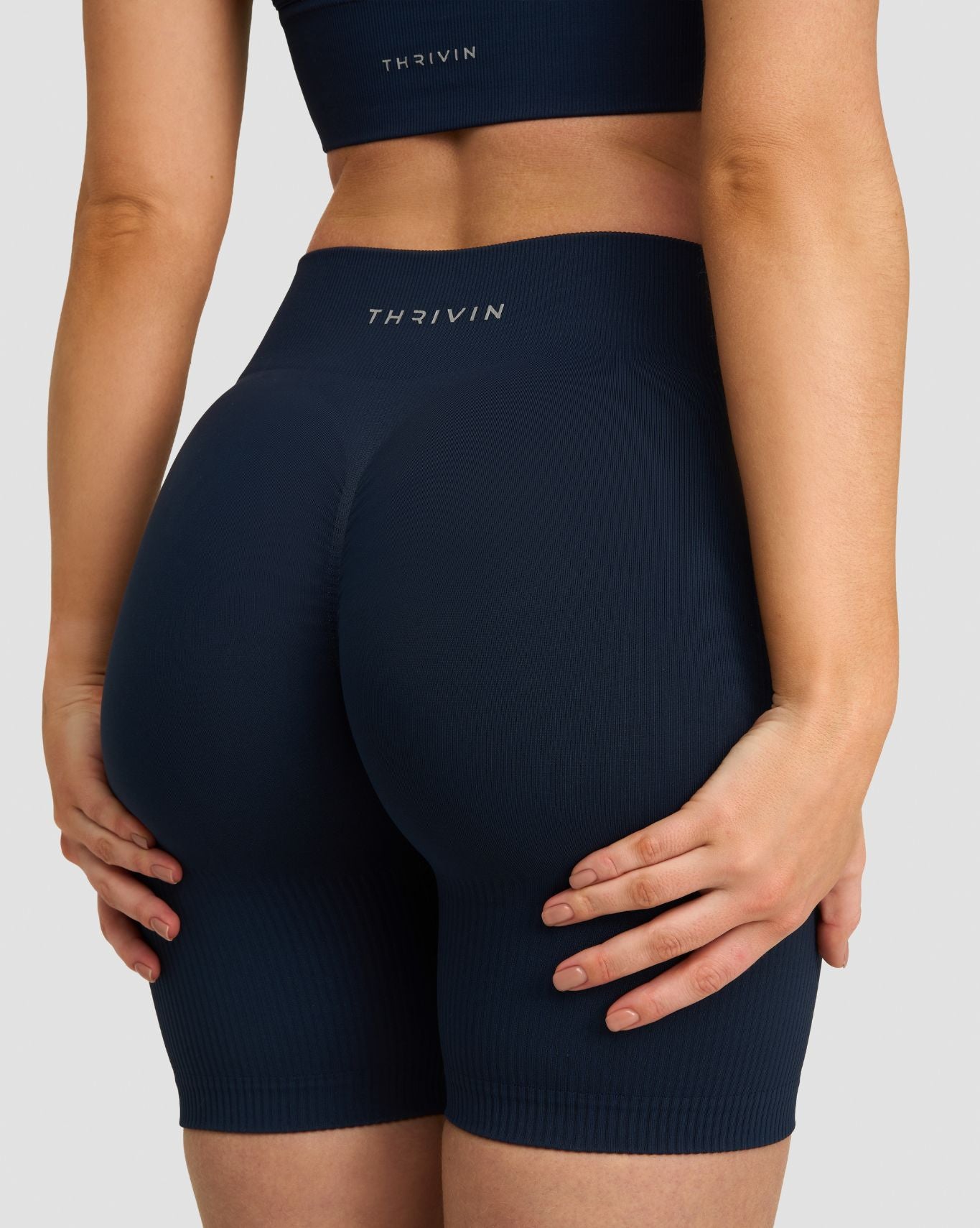 Arise - Seamless Sculpt Ribbed Contour Leggings - Zwart