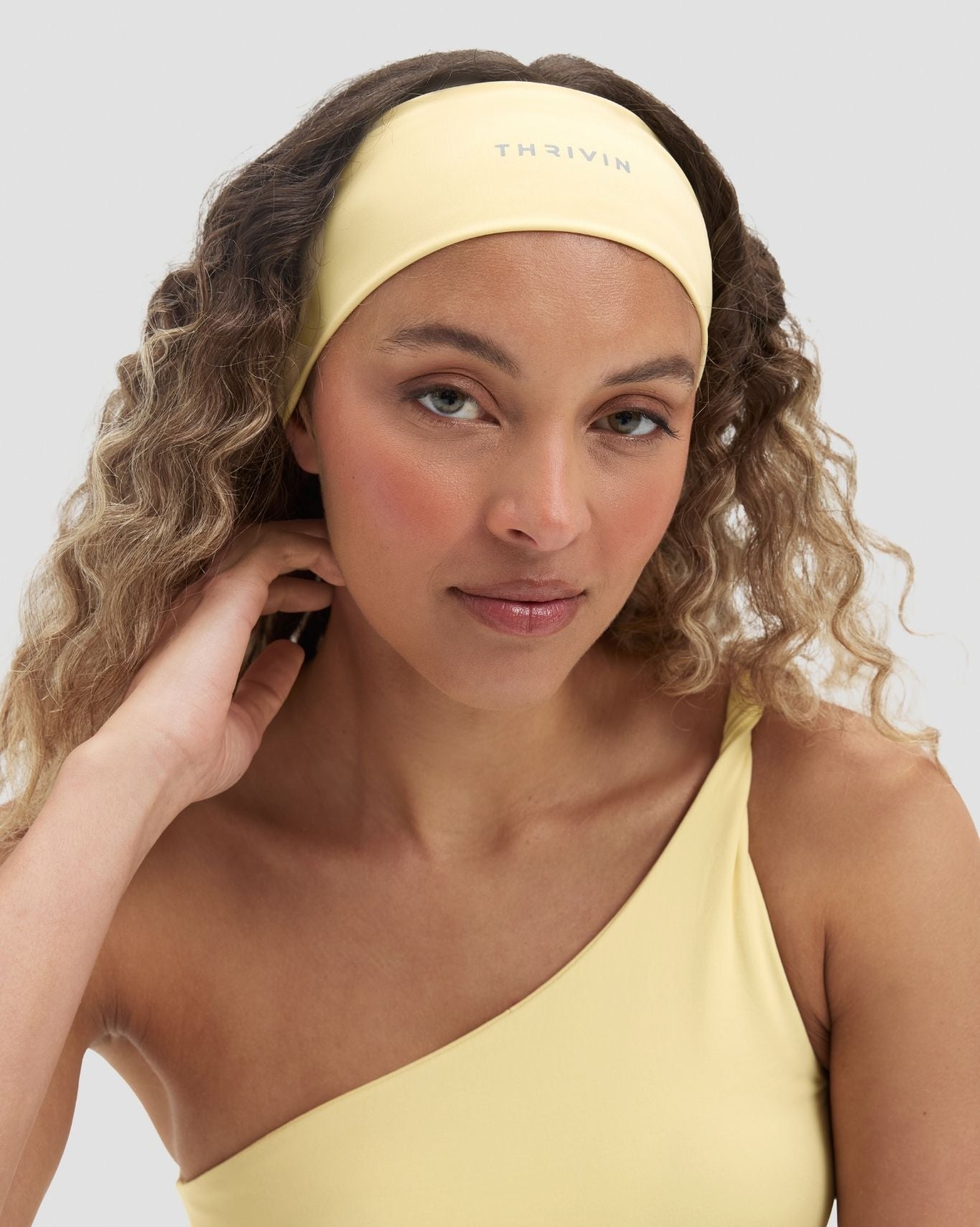 The Essential Collection Chrome Logo Headband | Golden Butter