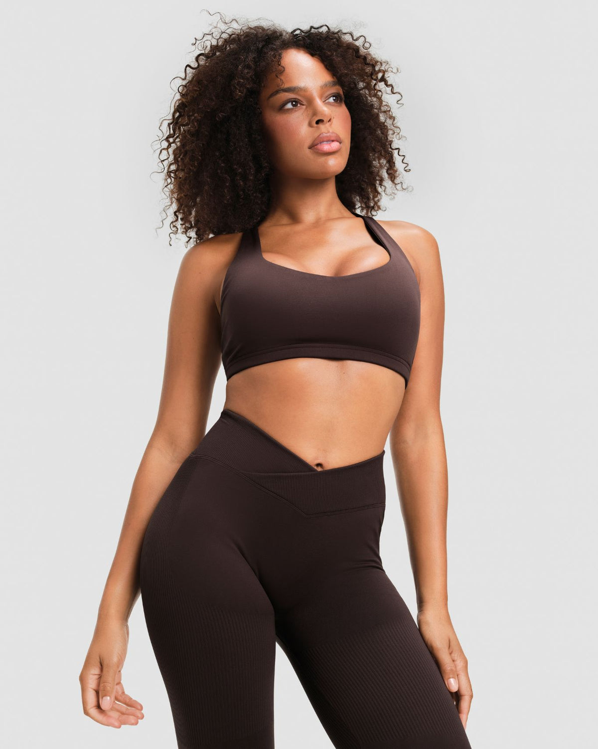 Elevate™ Sculpting Mid V-Waist Flare Leggings | Coffee