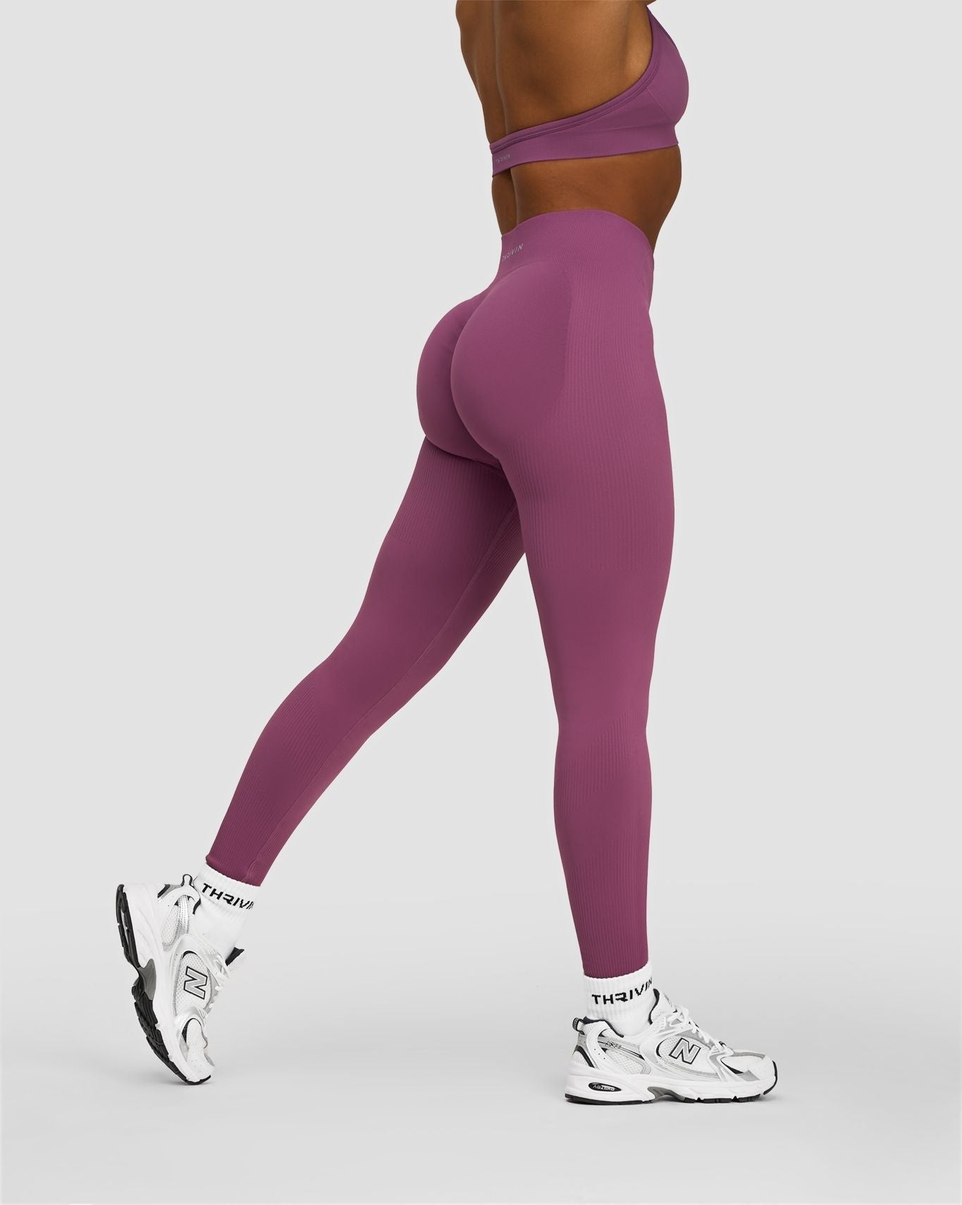Elevate™ Sculpting Mid Waist Scrunch Leggings | Orchid Mauve