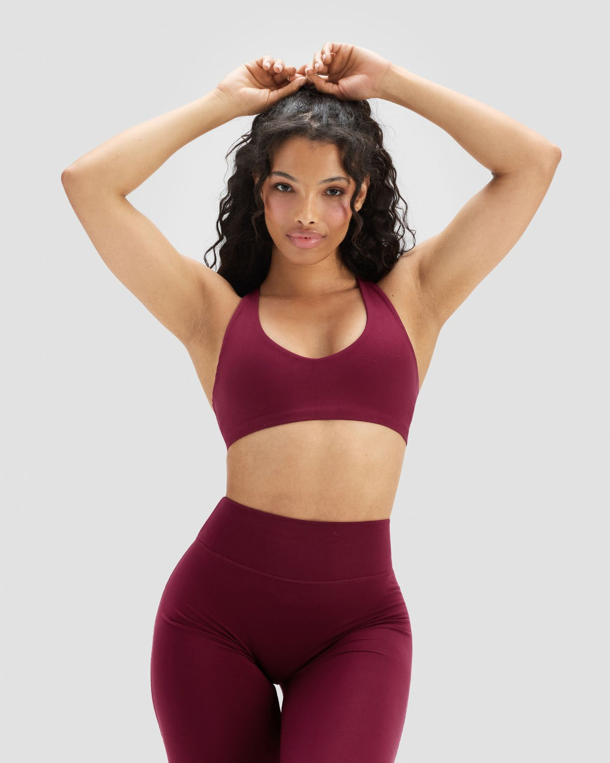 Essence Racer Back Sports Bra | Cherry Berry