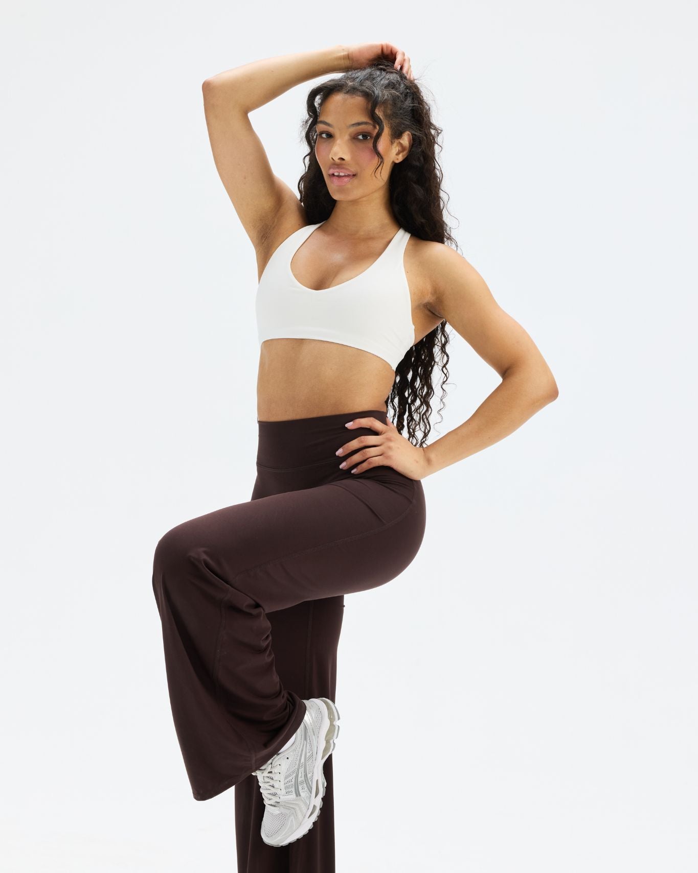 Essence Racer Back Sports Bra | Cream