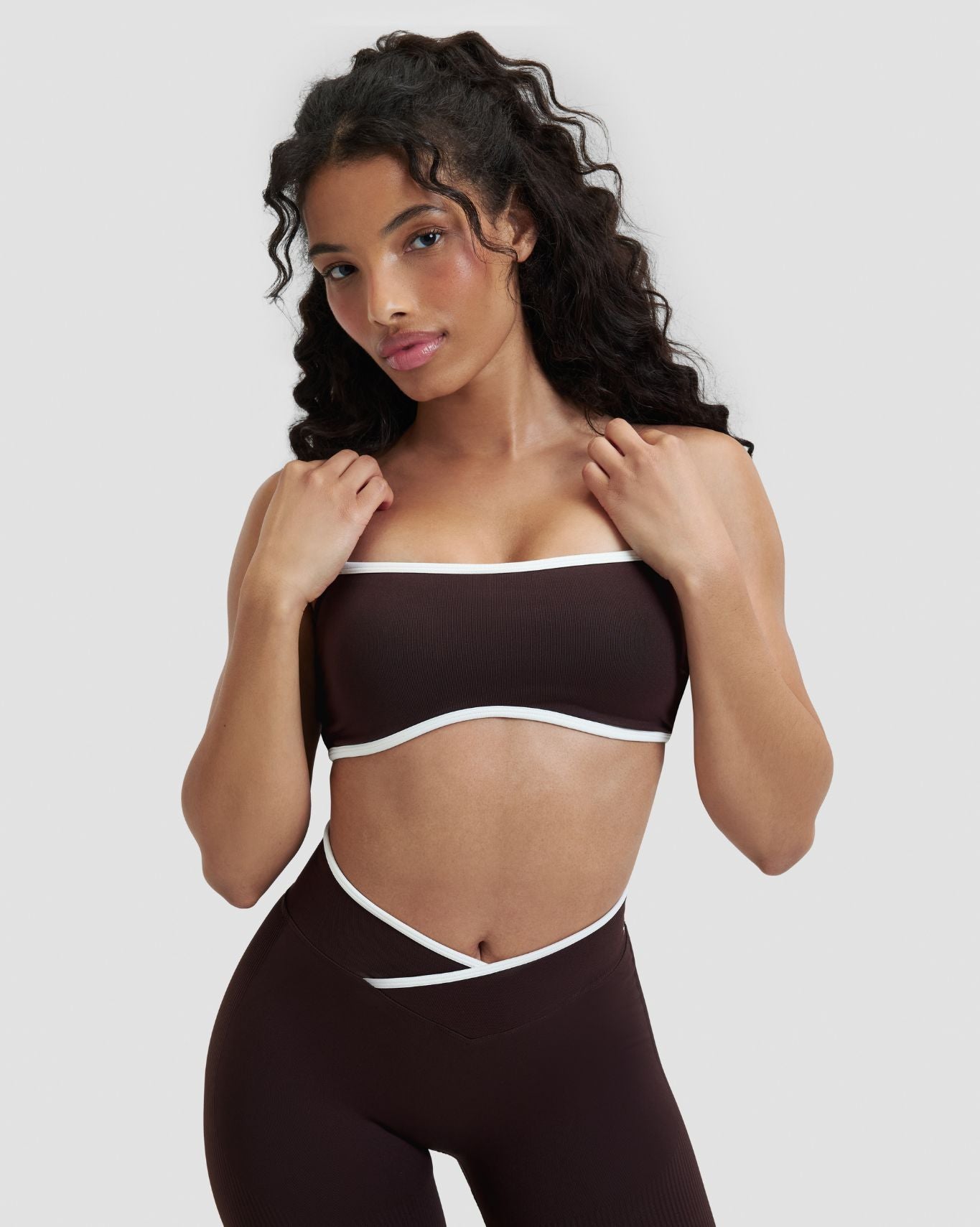 Elevate™ Outline Bandeau Bra | Coffee
