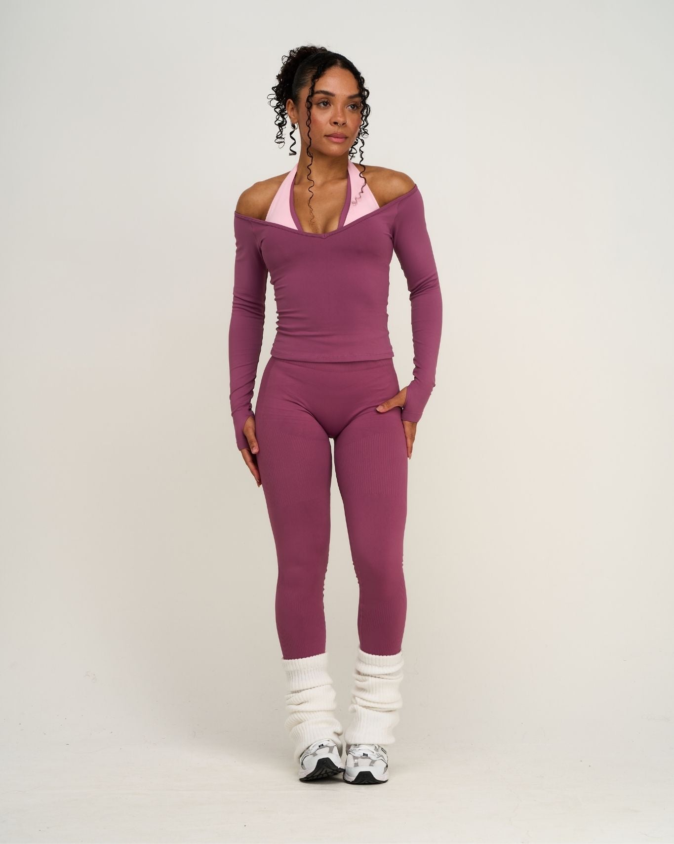 La Colección Esencial Protectoras de Piernas de Mezcla de Lana | Crema