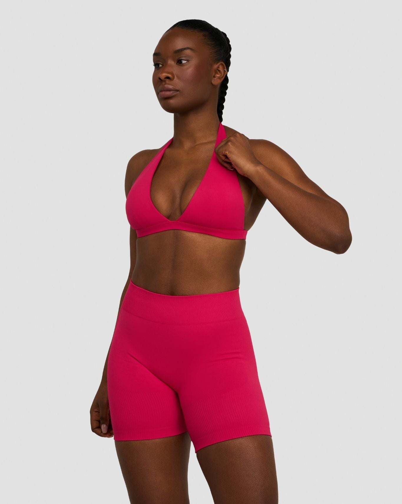Elevate™ Sujetador Esculpteador Sin Costuras con Escote en V y Estilo Halter | Fresa