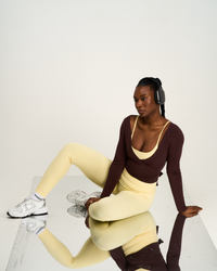 The Essential Collection Wrap Top | Coffee