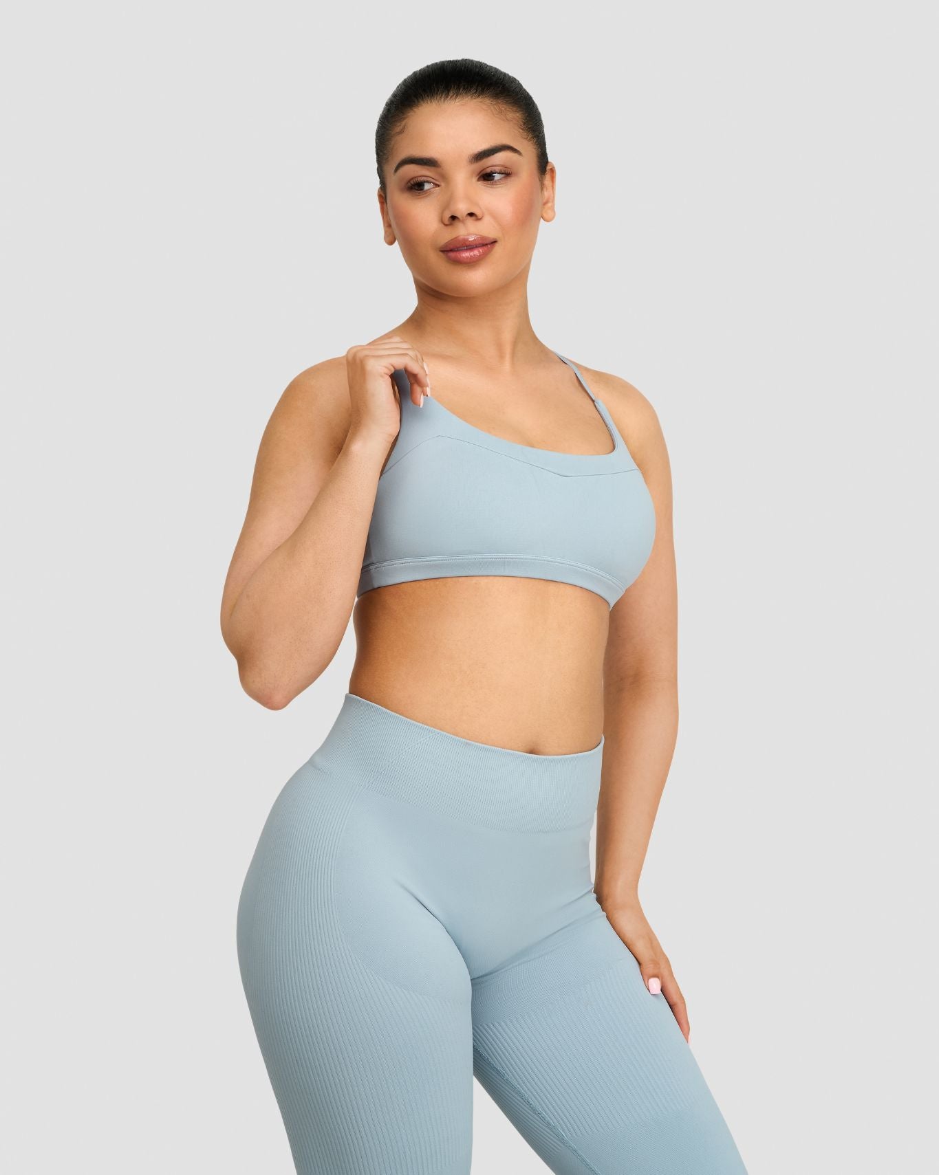 Elevate™ Sculpting Seamless Scoop Neck Bra | Blue Haze
